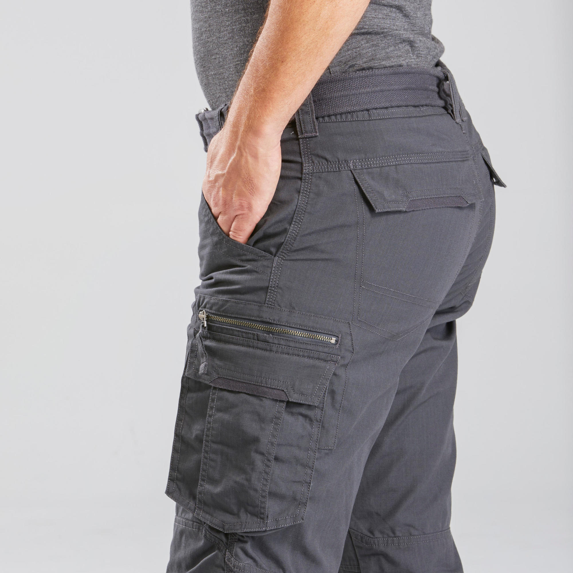 forclaz-travel-100-cargohose-herren-carbon-grau-schnelltrocknend image 7