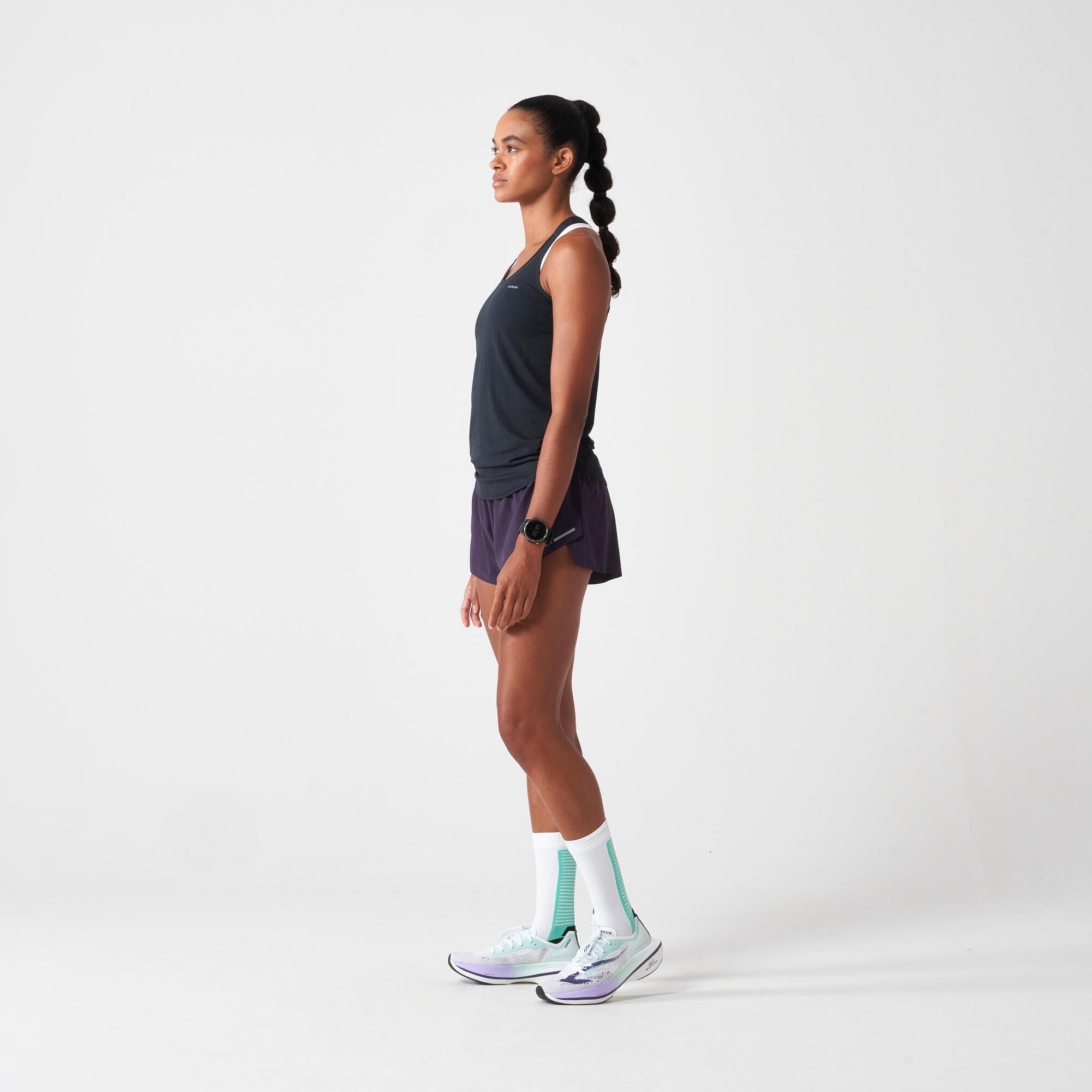 kiprun-run-500-seamless-lauftop-damen-graphit-gr-s image 5