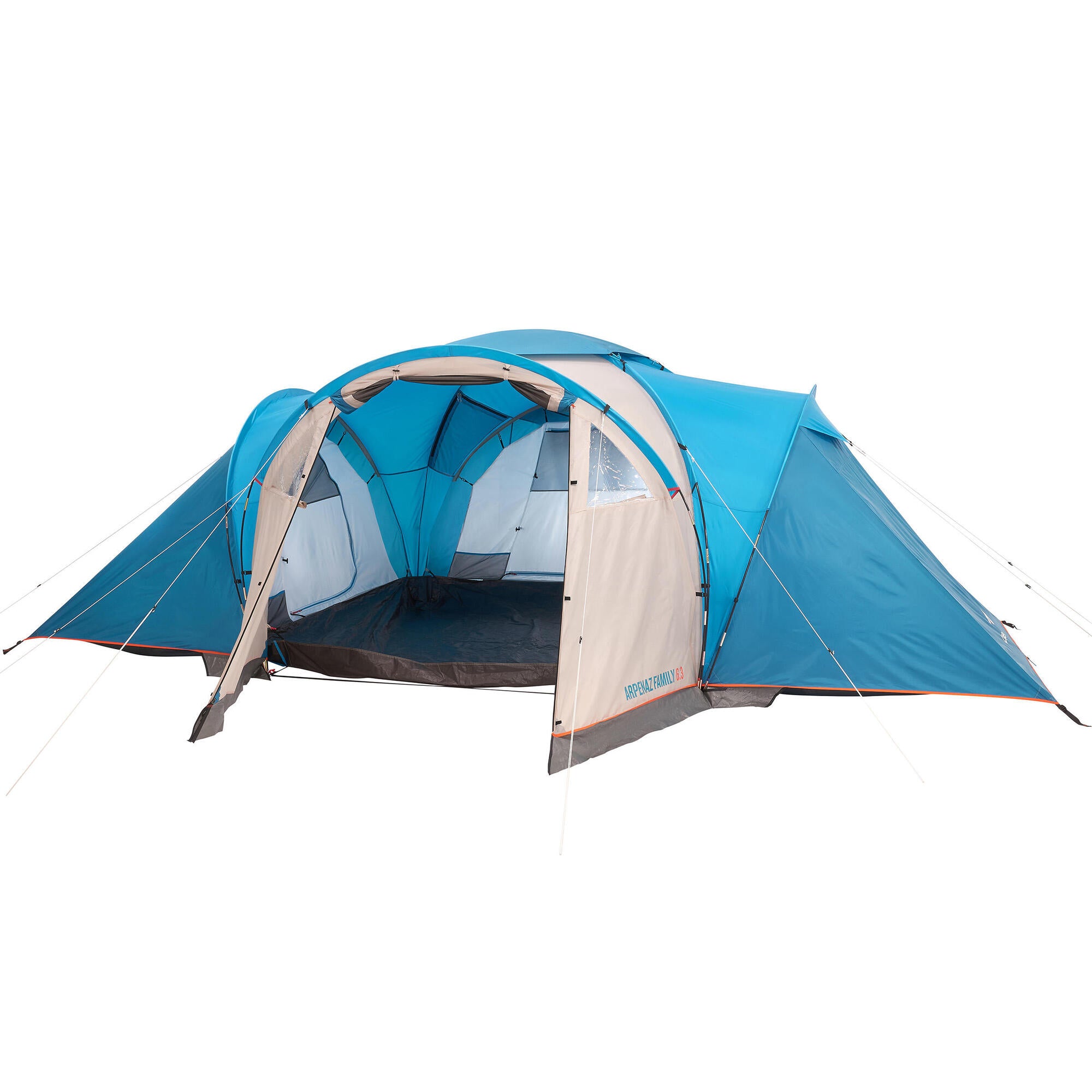 quechua-arpenaz-family-zelt-6-personen-3-kammern-blau image 1