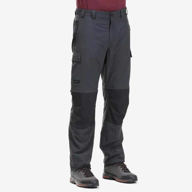 forclaz-mt100-zip-off-wanderhose-herren-carbon-gray-2in1 image 1