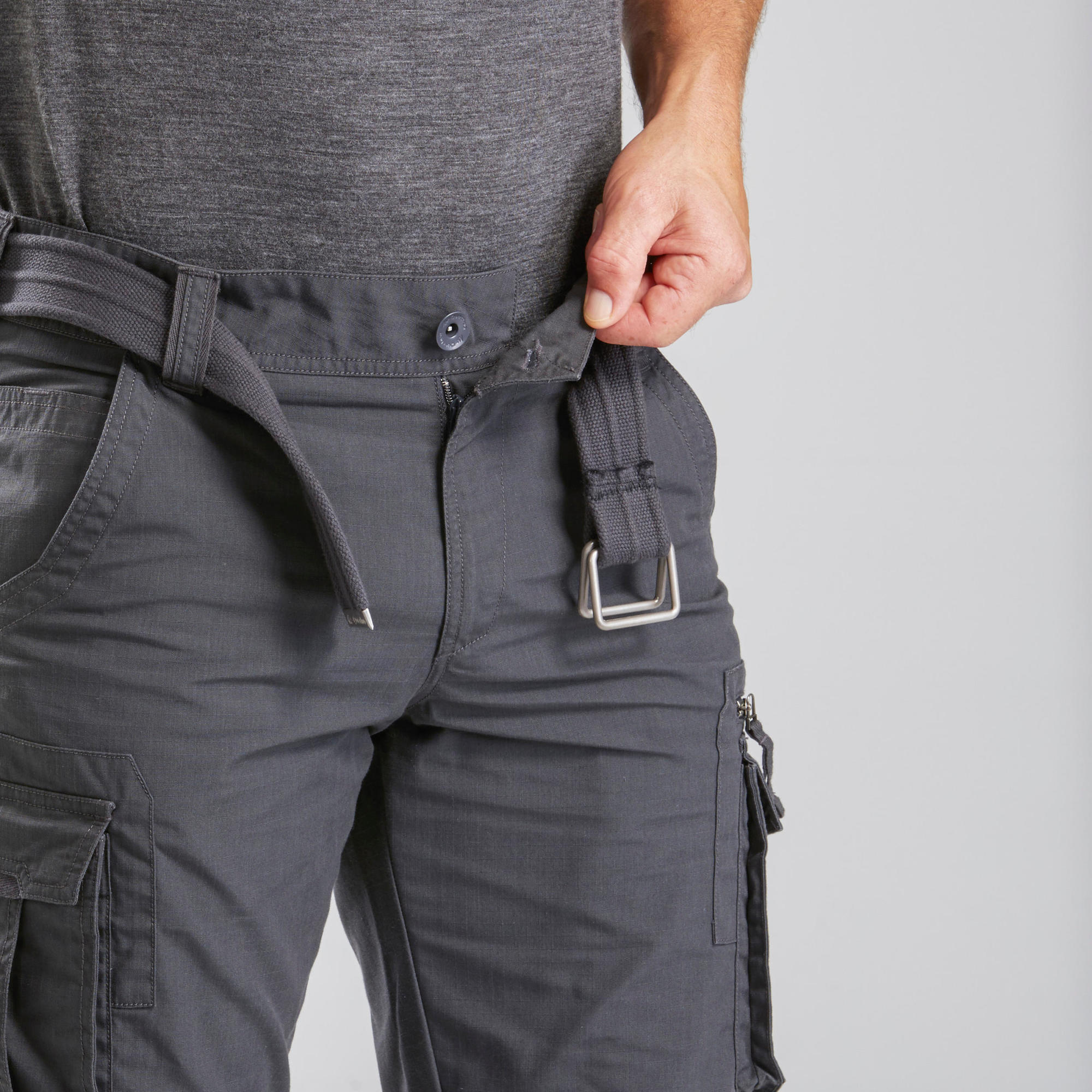 forclaz-travel-100-cargohose-herren-carbon-grau-schnelltrocknend image 5