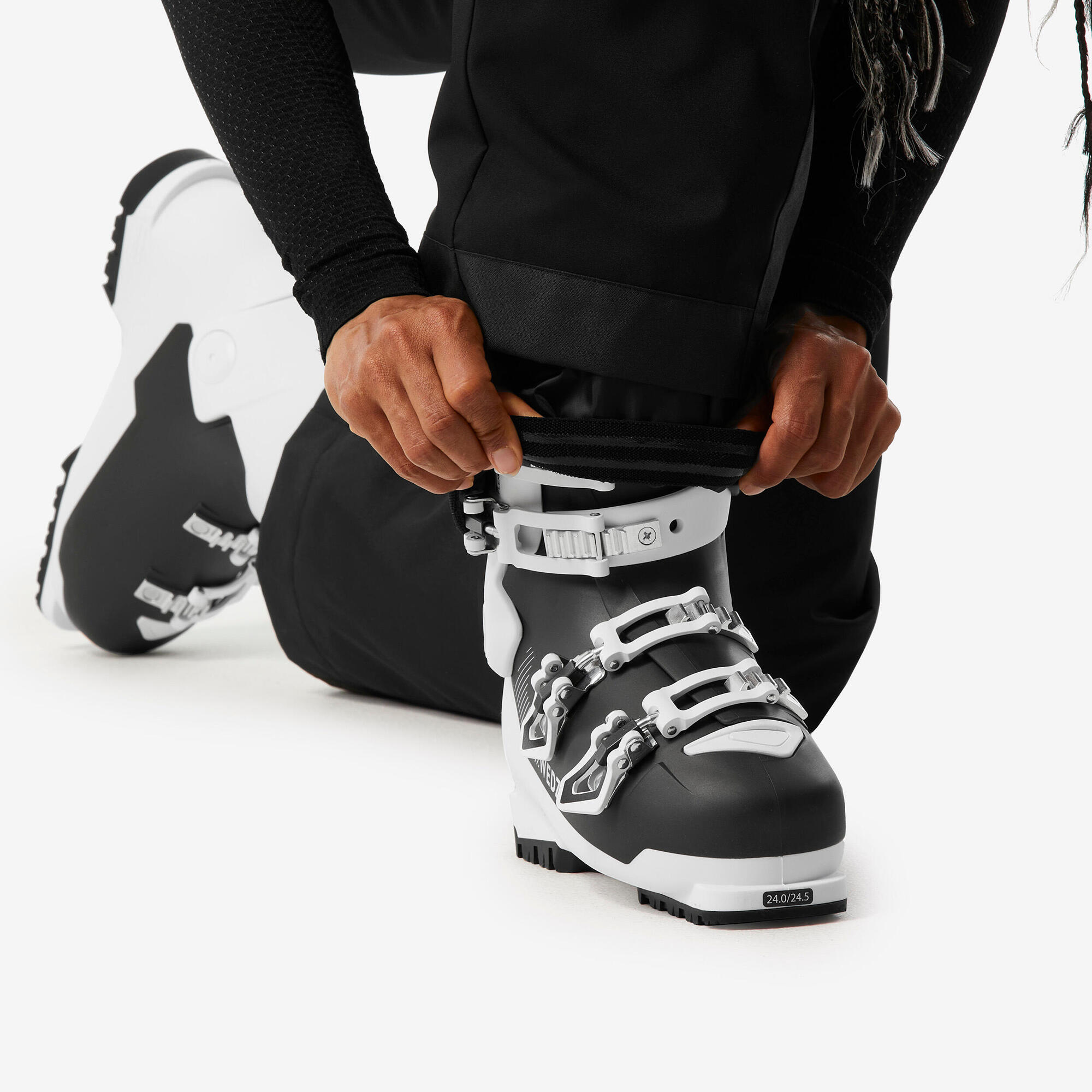 wedze-100-skihose-damen-smoked-black-wasserdicht image 7
