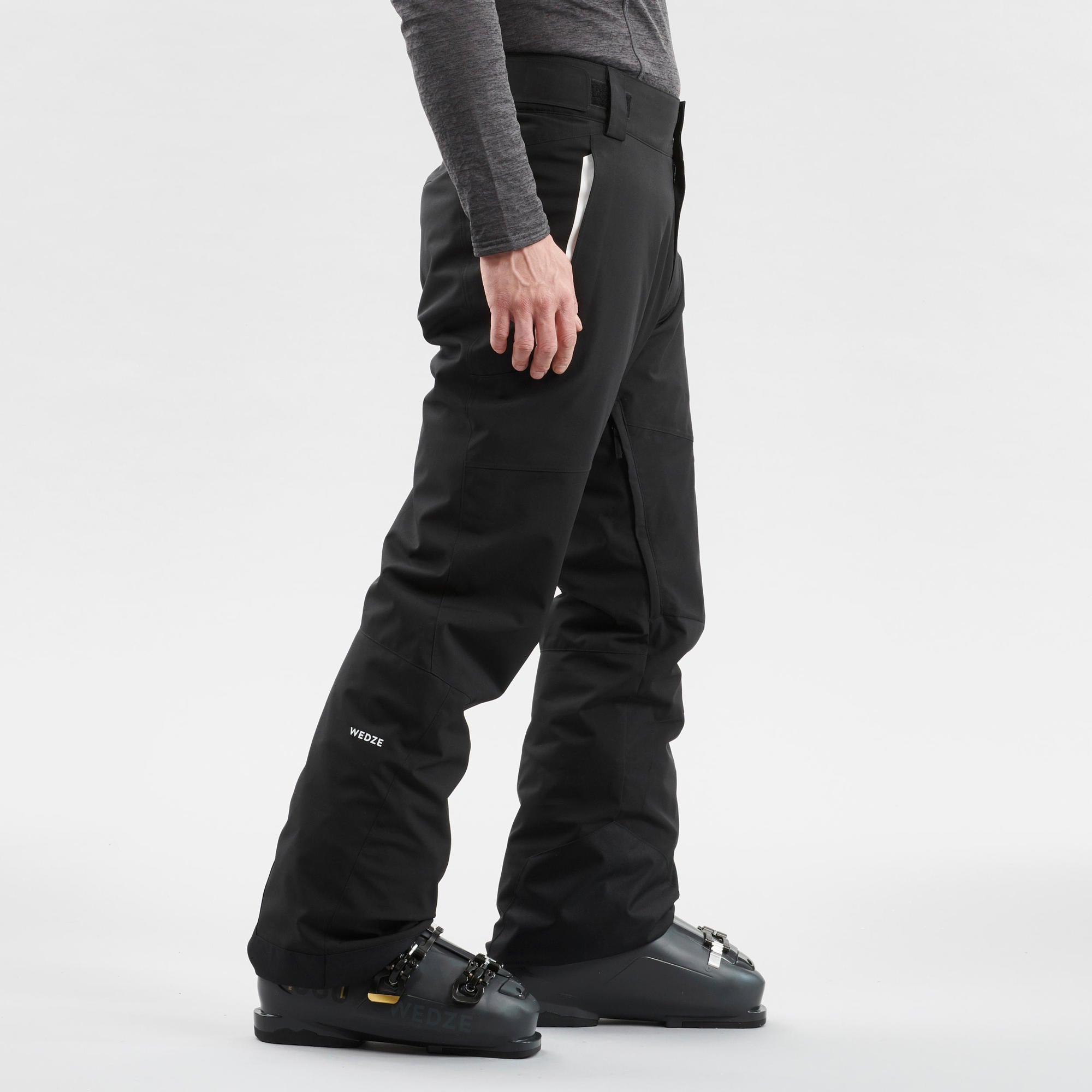 wedze-500-skihose-herren-smoked-black-warm-wasserdicht image 2