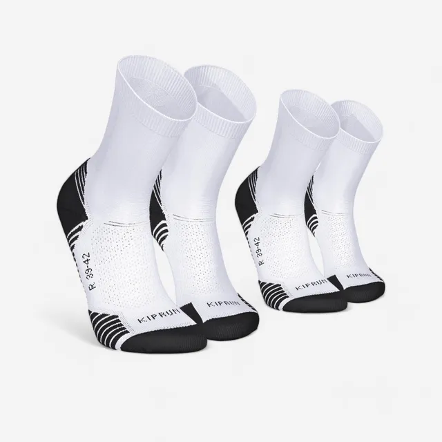 kiprun-run-500-laufsocken-dick-2er-pack-wei image 1