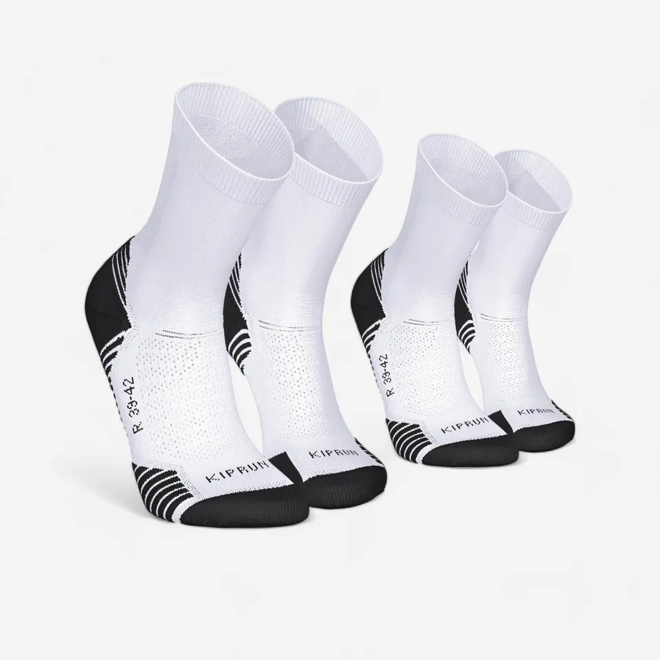 kiprun-run-500-laufsocken-dick-2er-pack-wei image 1