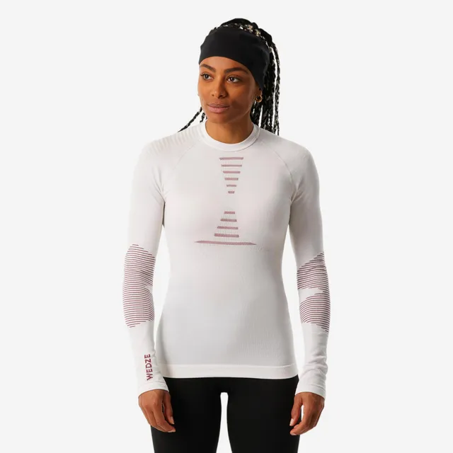 wedze-bl900-ski-unterhemd-damen-merino-natur-atmungsaktiv image 1