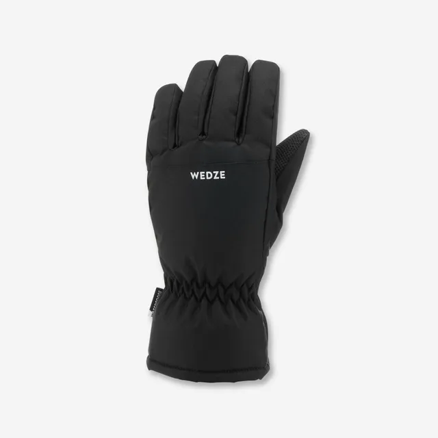 wedze-100-kinder-skihandschuhe-smoked-black-warm image 1