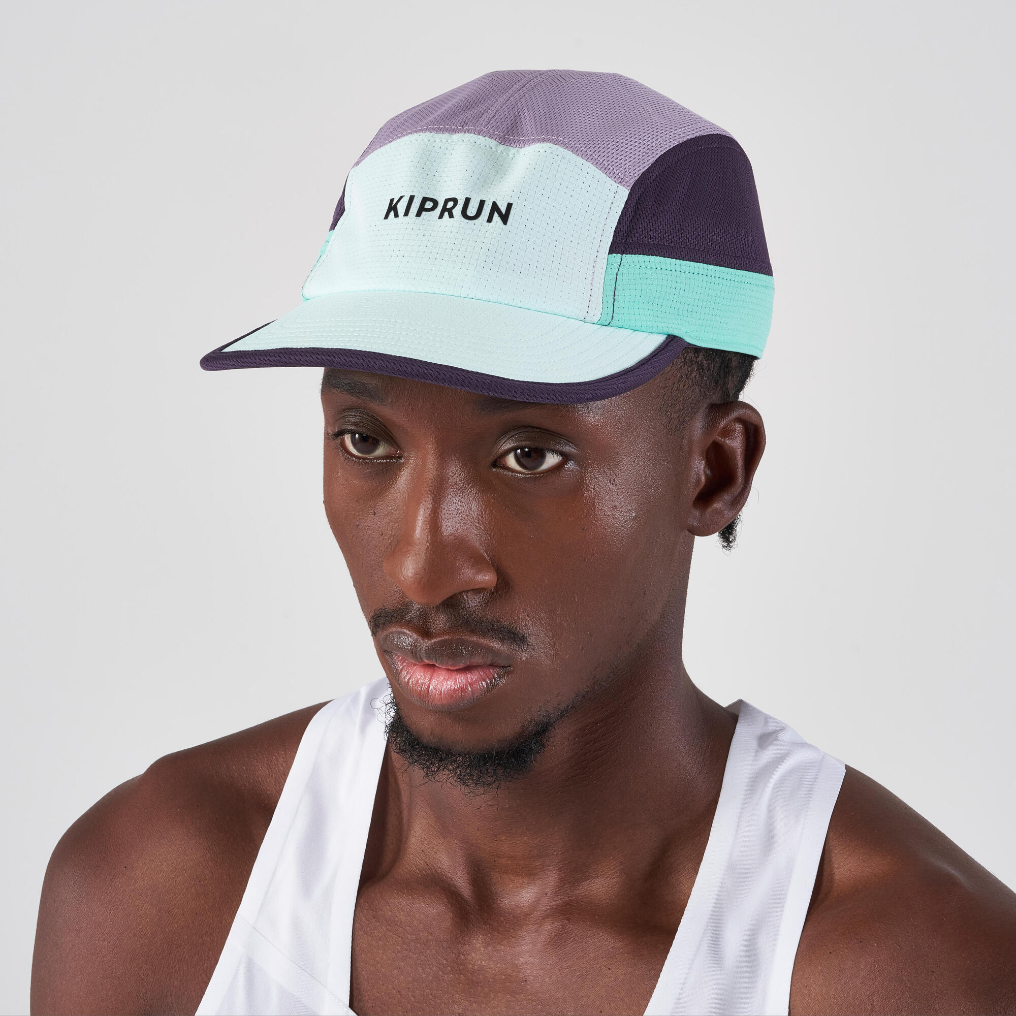 kiprun-5-panel-ultralight-laufkappe-mint-green-one-size image 1