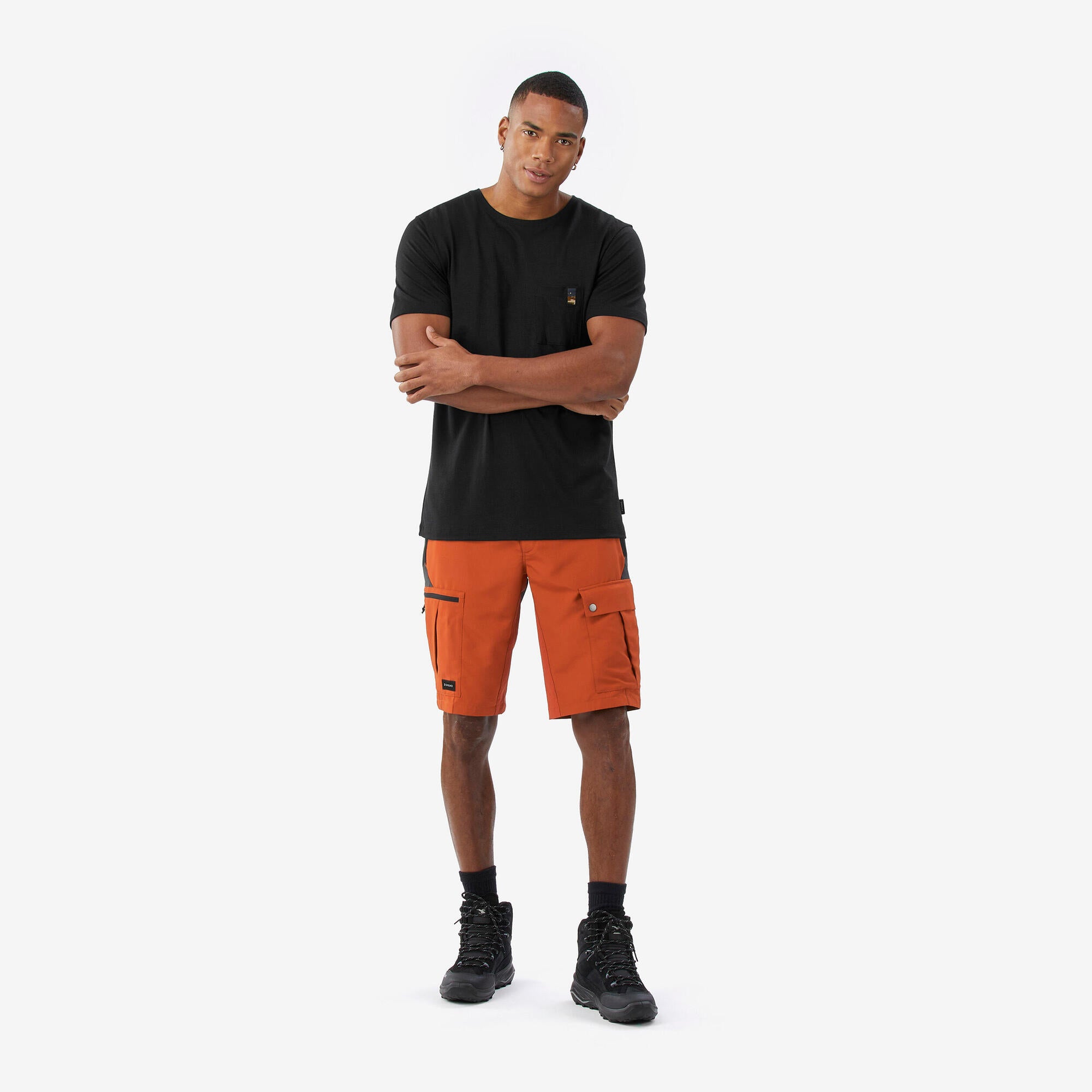 forclaz-mt500-trekkingshorts-herren-carbon-grau image 2
