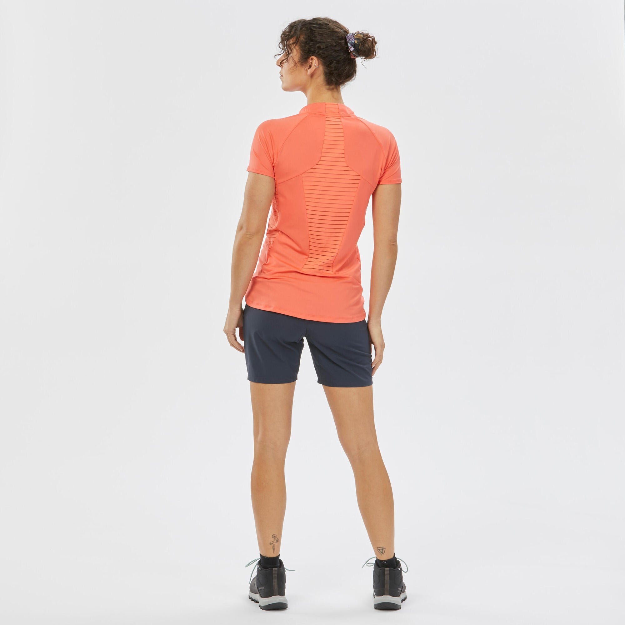 quechua-mh100-wandershorts-damen-dunkelblau-leicht image 3