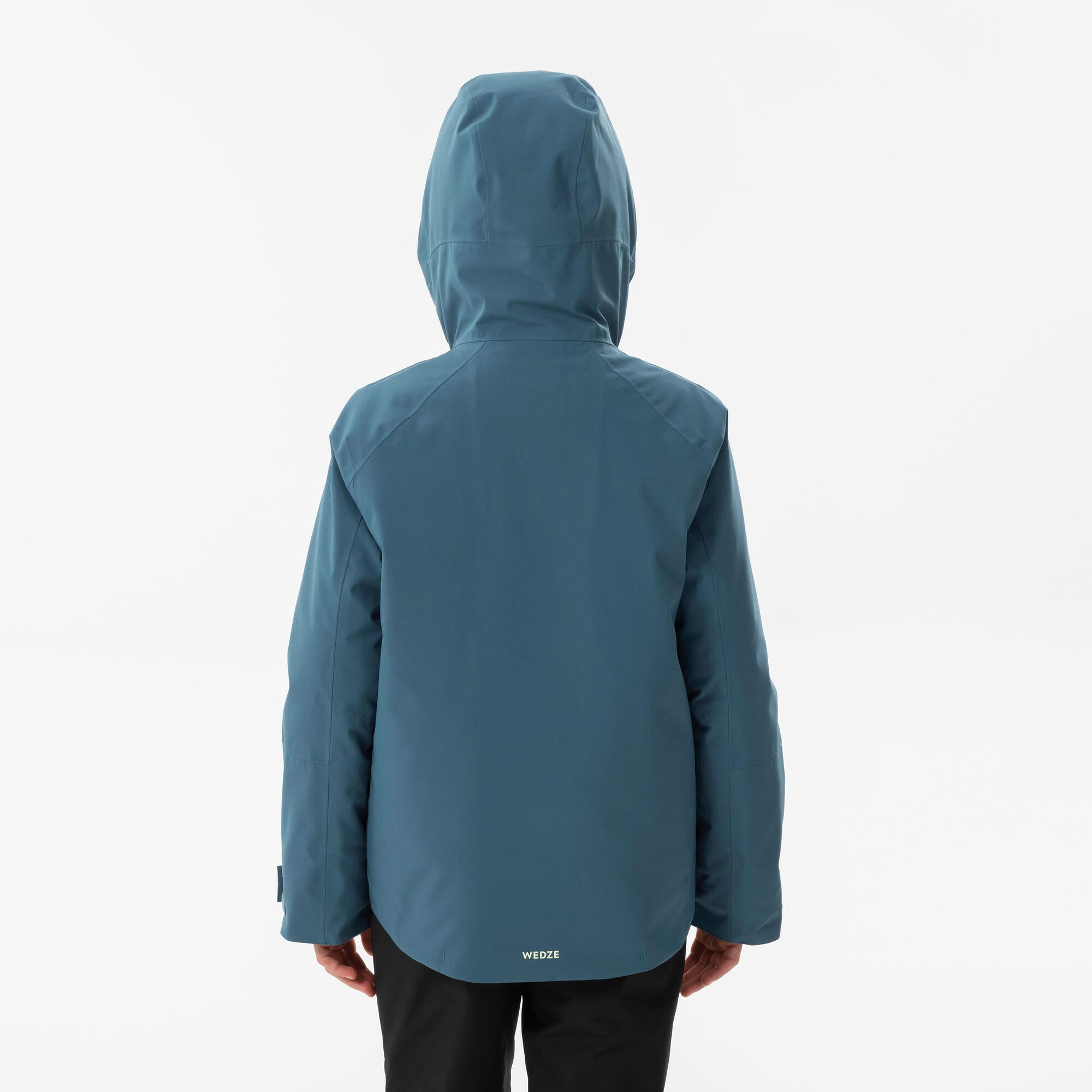 wedze-550-kinder-skijacke-warm-wasserdicht-petrol-10j image 3