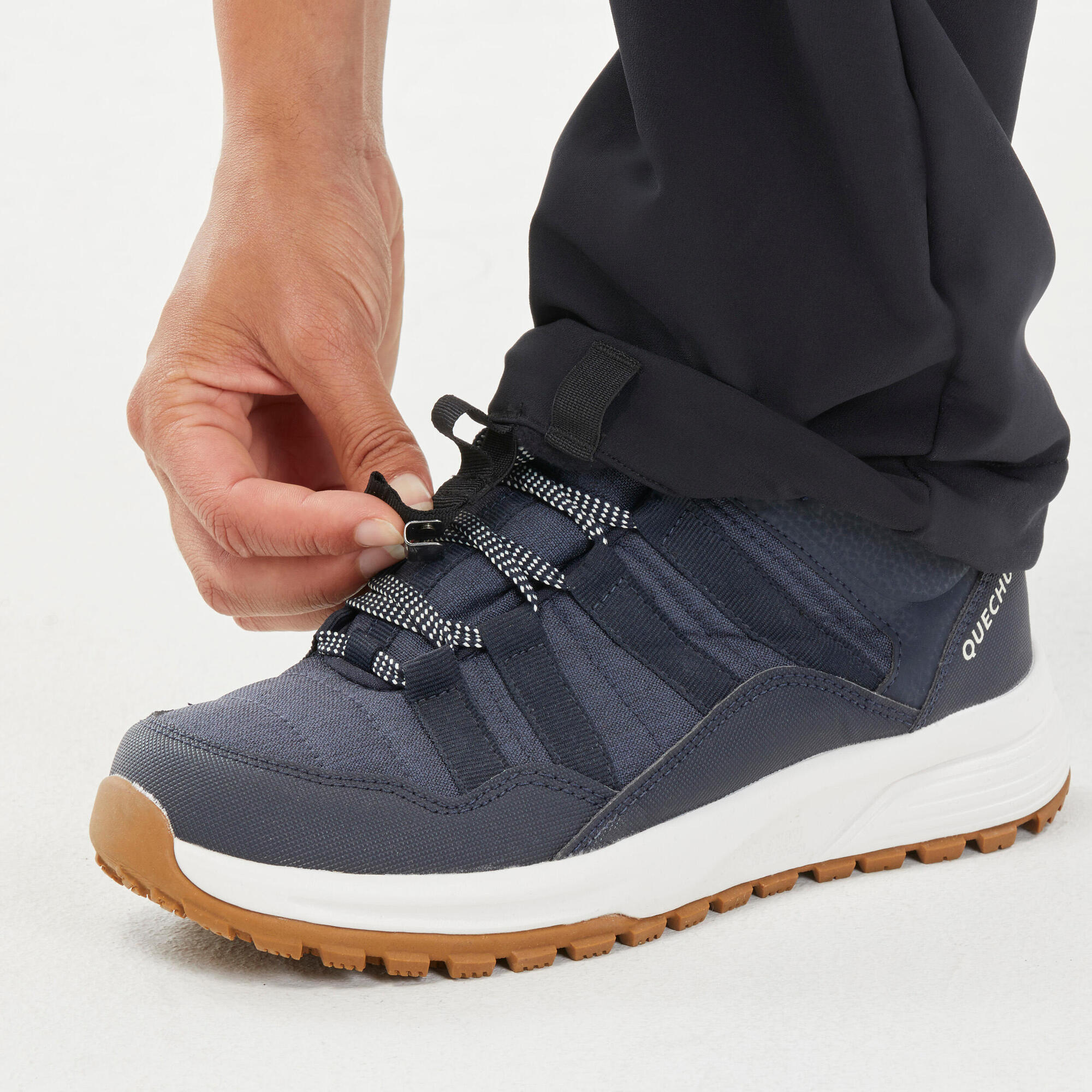 quechua-nh500-softshellhose-damen-schwarz-wasserabweisend image 7