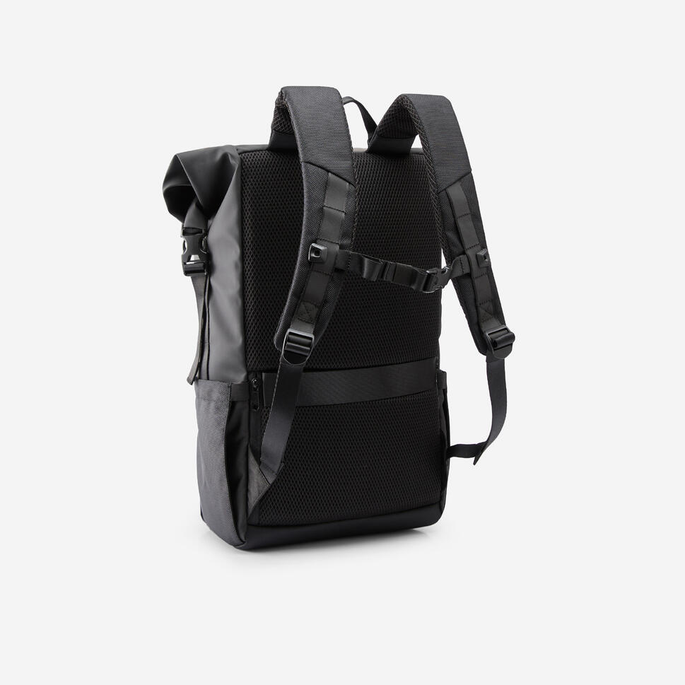 btwin-commute-900-29l-rolltop-laptop-rucksack image 6