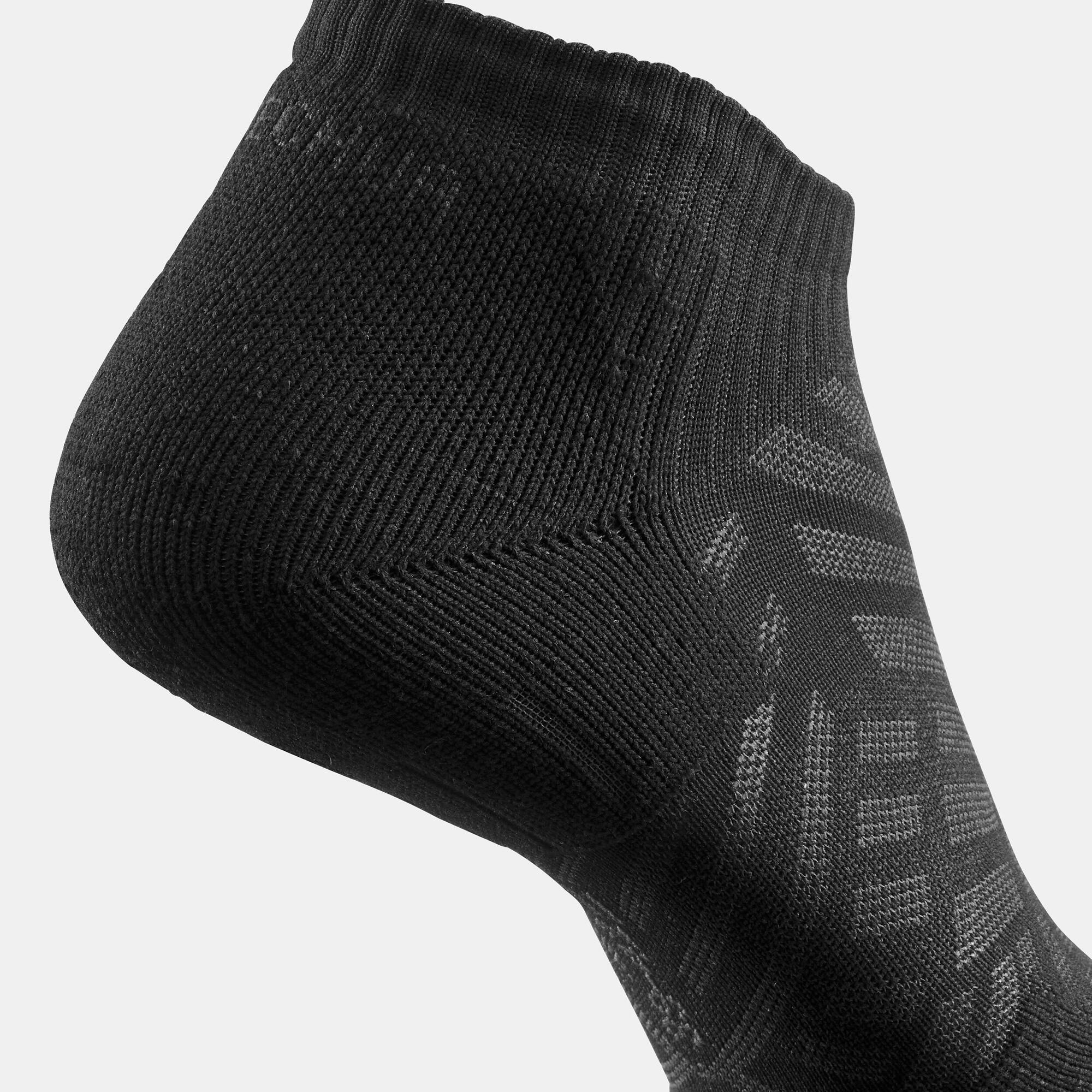 quechua-hike-100-low-socken-2er-pack-schwarz-baumwolle image 5