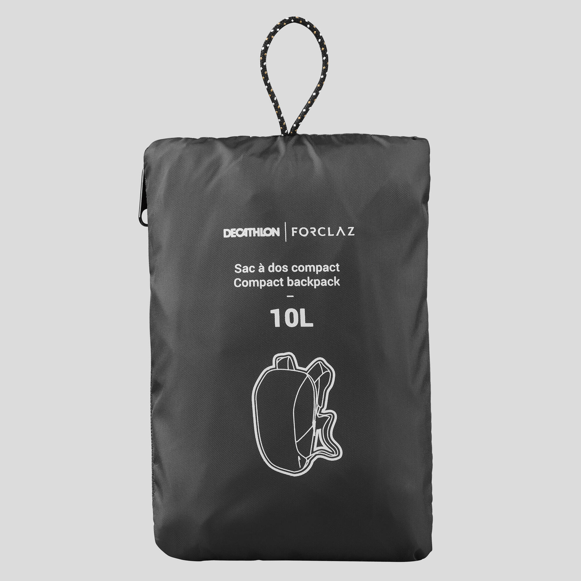 forclaz-ultra-compact-10l-rucksack-daypack-black image 4