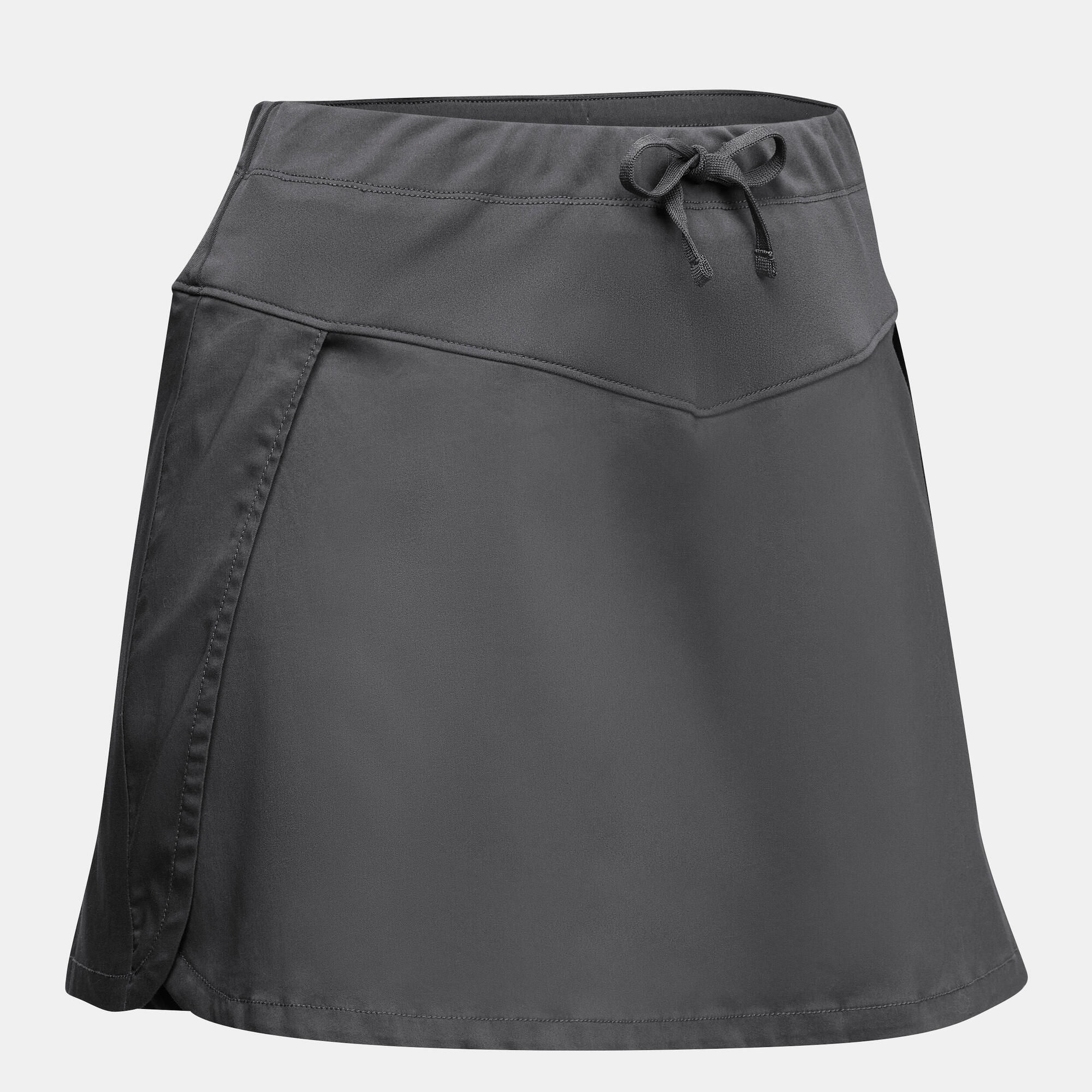 quechua-nh500-damen-wanderrock-skort-grau image 1