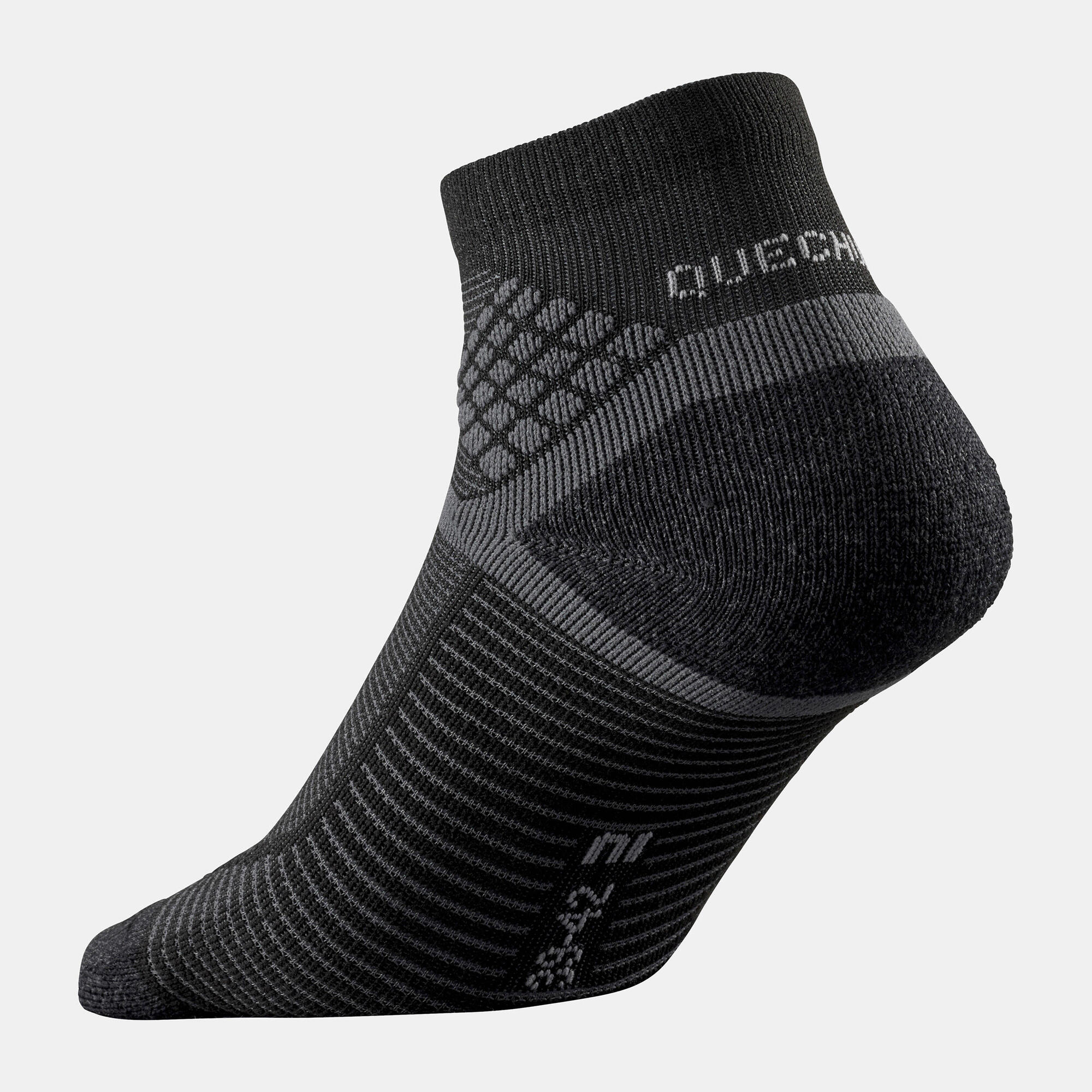 quechua-hike-500-mid-wandersocken-2er-pack-schwarz image 6