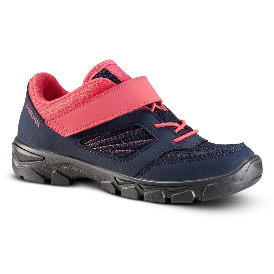 quechua-nh100-kinder-wanderschuhe-klett-strawberry-pink image 1