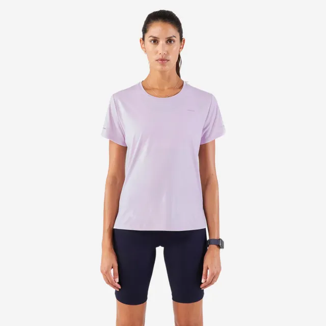 kiprun-run-500-laufshirt-damen-flieder-atmungsaktiv image 1
