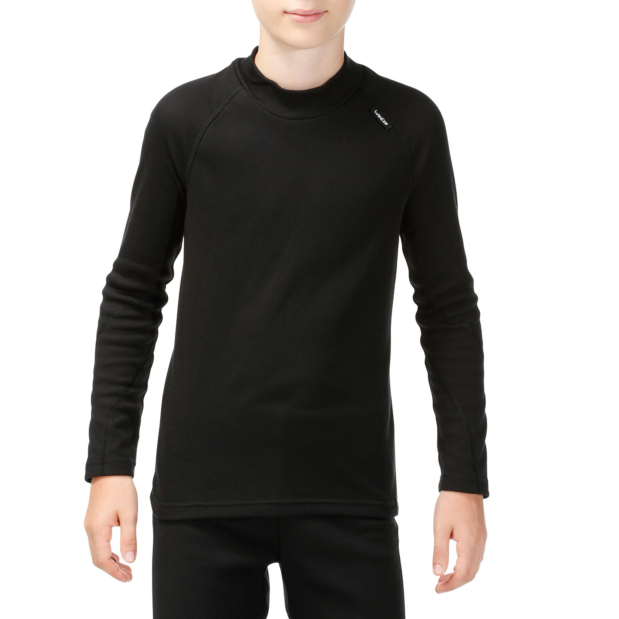 wedze-bl100-ski-unterw-sche-kinder-schwarz-thermoshirt image 1