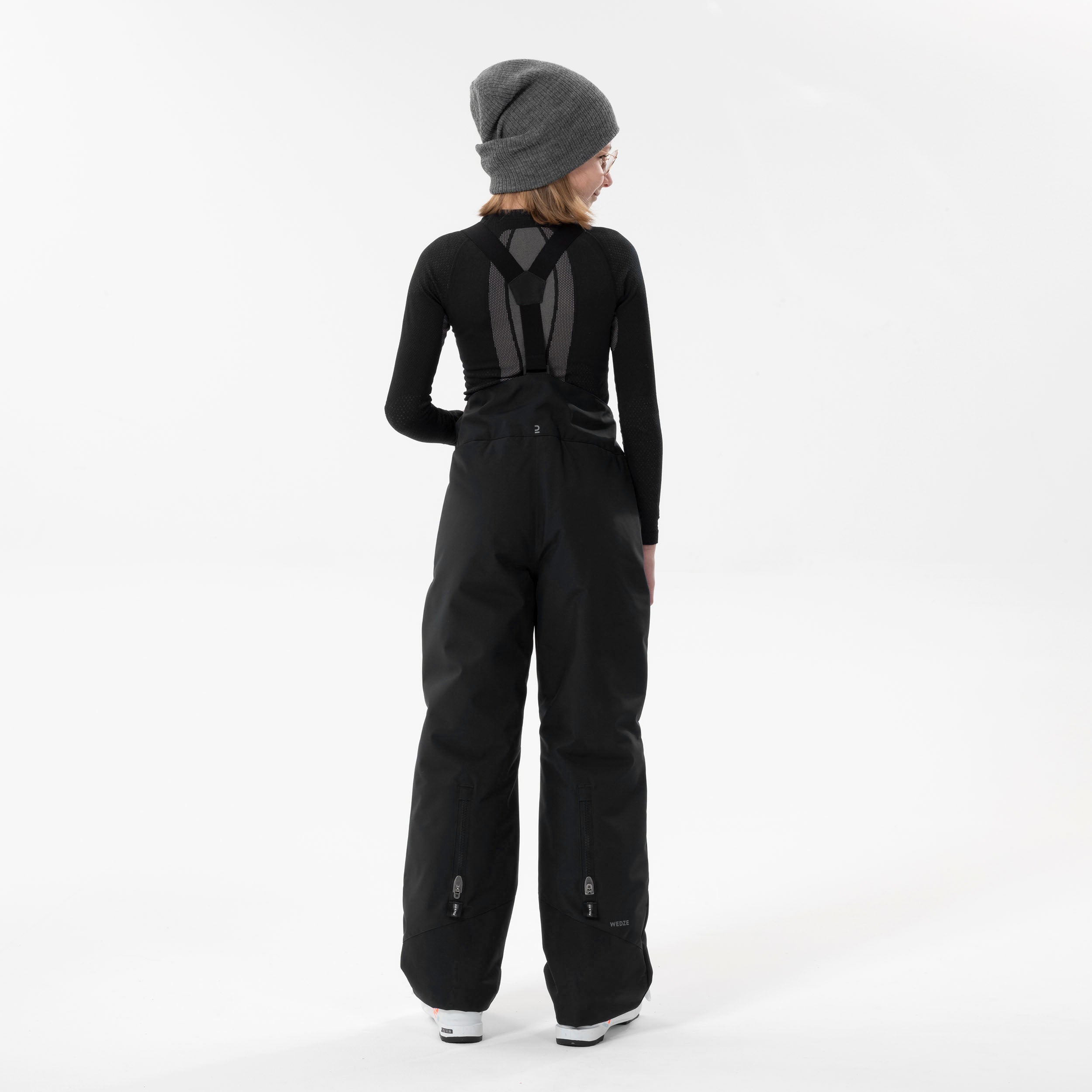 wedze-500-pnf-skihose-kinder-graphite-black-warm image 2