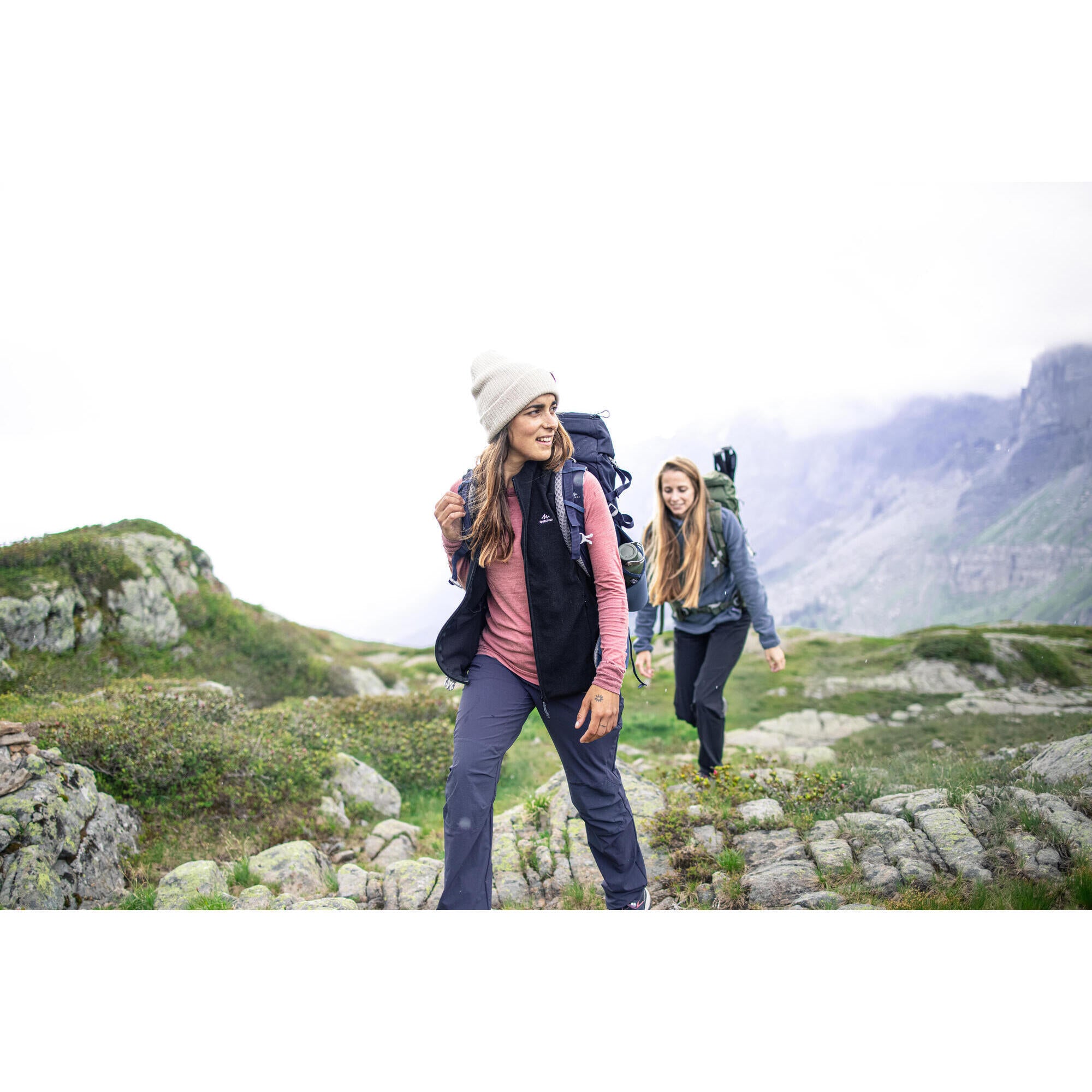 quechua-mh120-fleeceweste-damen-schwarz-leicht image 7