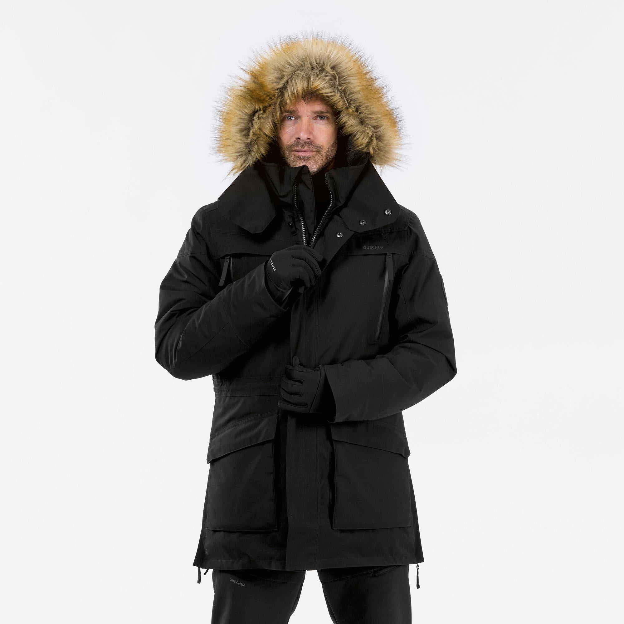 quechua-nh900-winter-parka-herren-schwarz-wasserdicht image 1