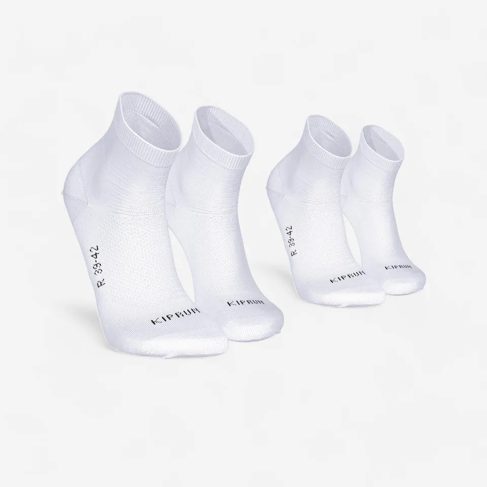 kiprun-run-500-laufsocken-wei-d-nn-2er-pack-atmungsaktiv image 1