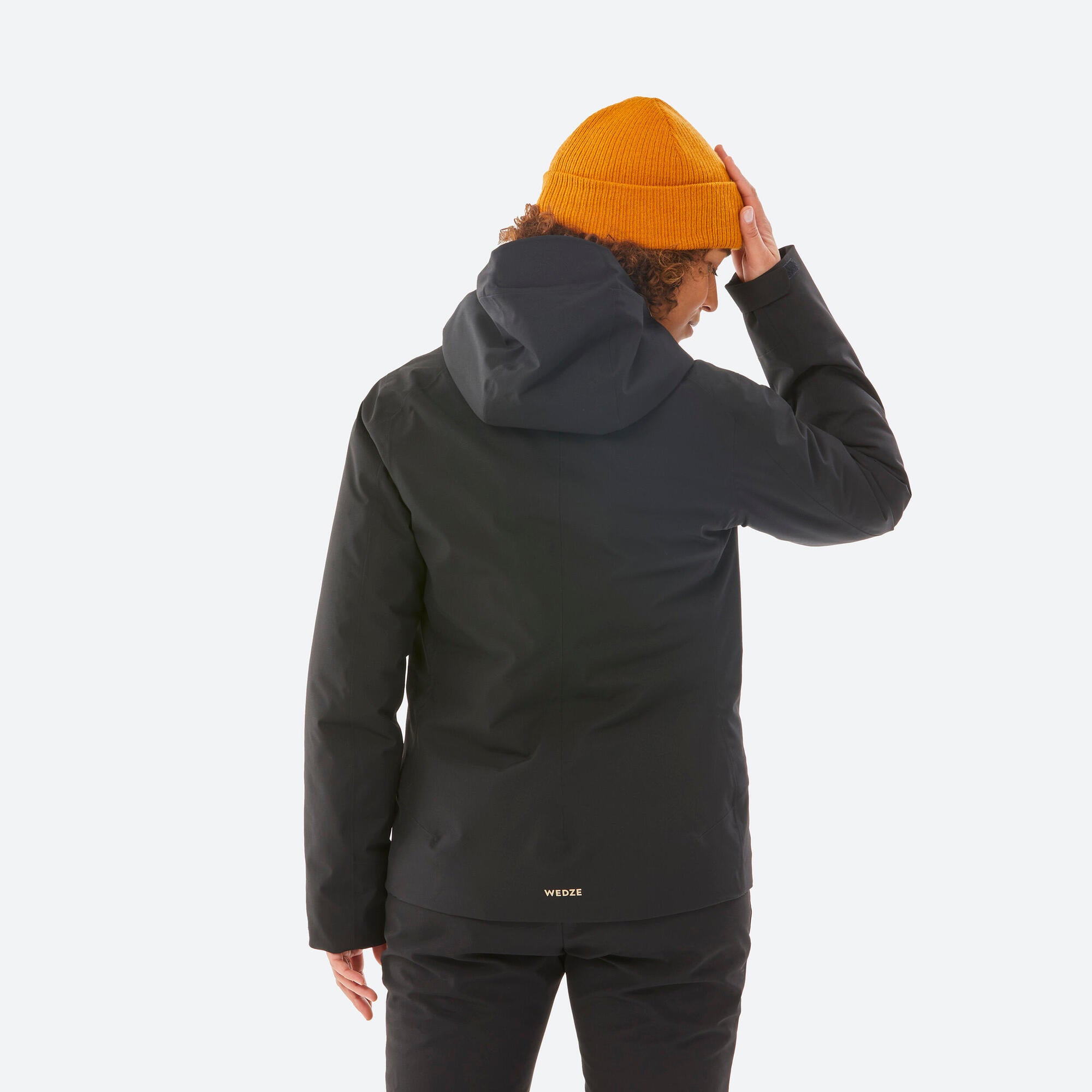 wedze-500-skijacke-damen-smoked-black-wasserdicht image 3
