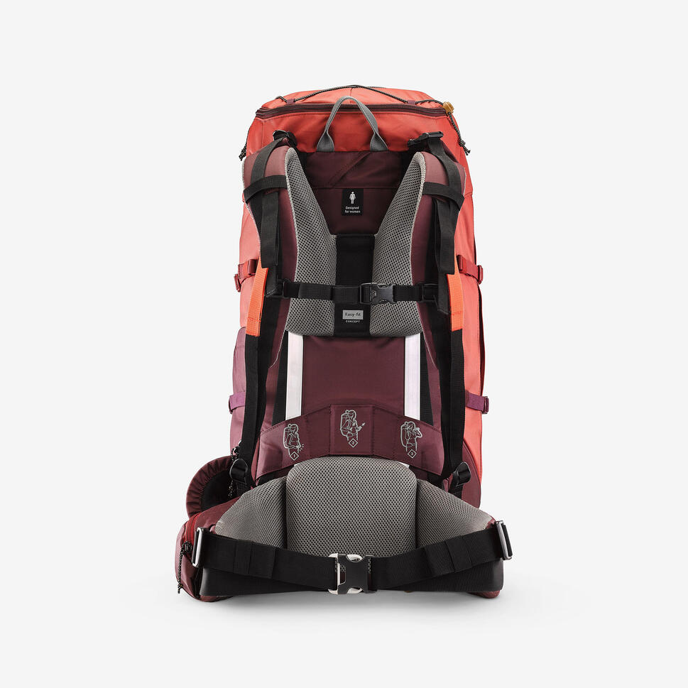 simond-mt100-easyfit-trekkingrucksack-50l-damen-bordeaux image 4