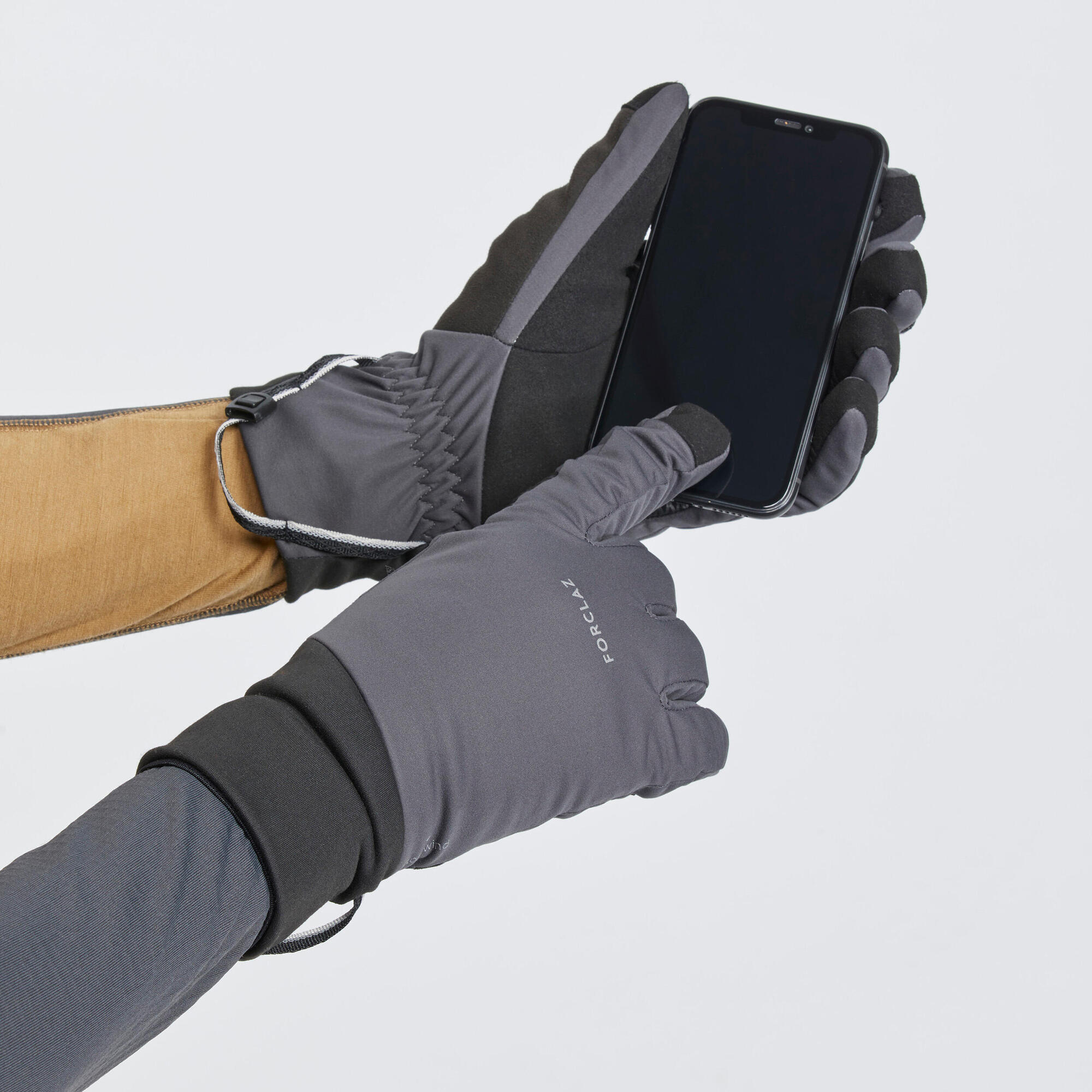 forclaz-mt900-trekking-handschuhe-carbon-gray-winddicht image 6