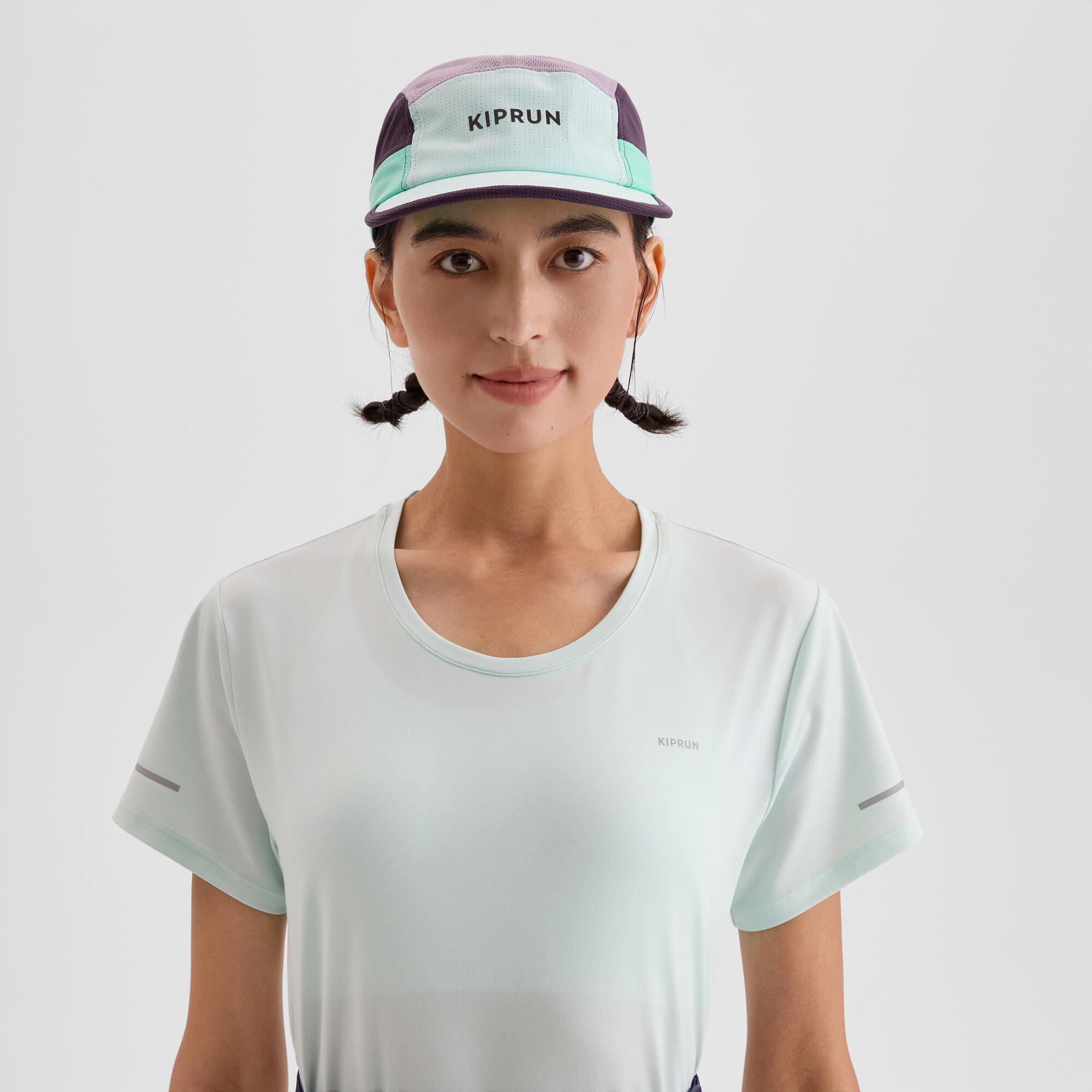 kiprun-5-panel-ultralight-laufkappe-mint-green-one-size image 5