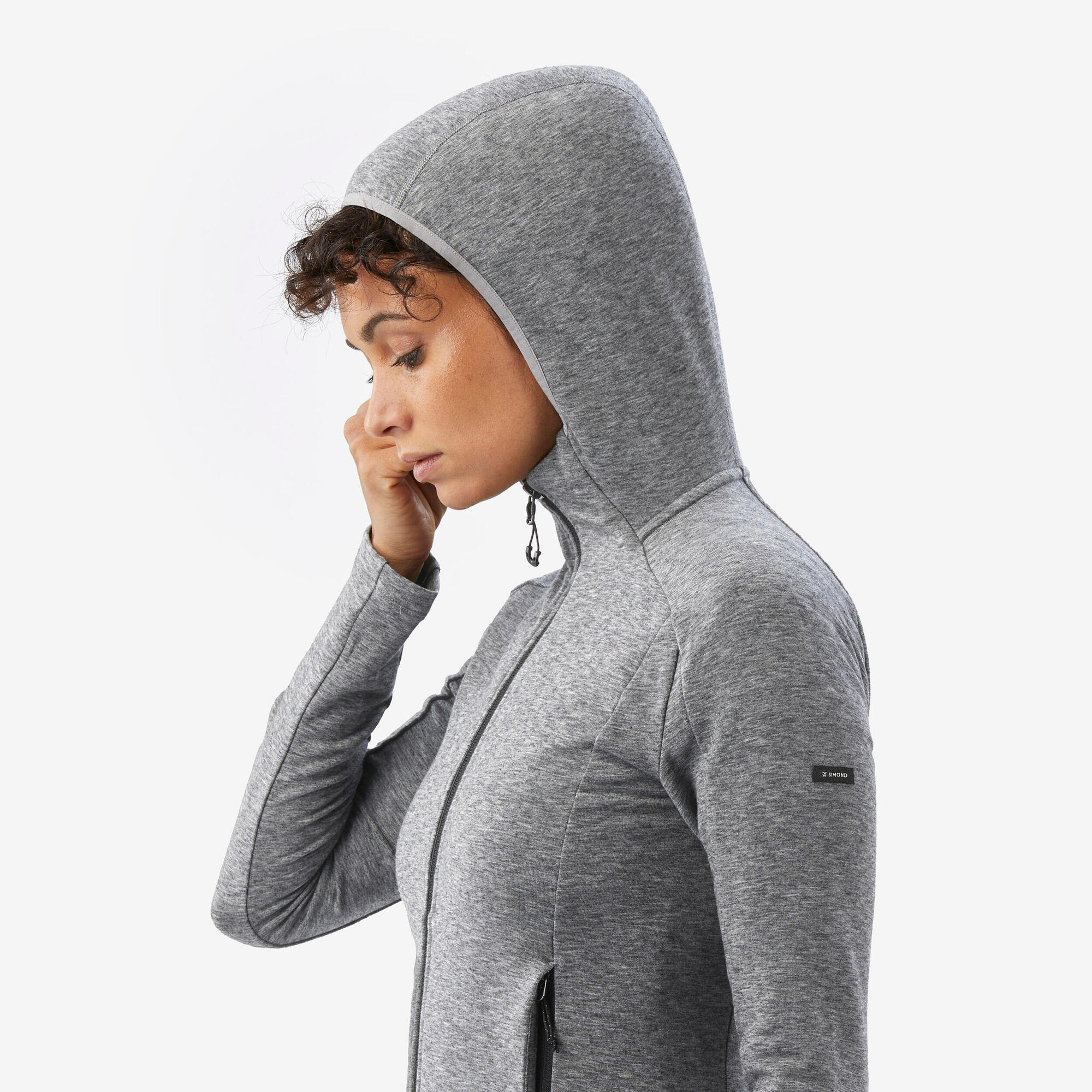 simond-merino-fresh-damen-kapuzenjacke-grau-m image 3