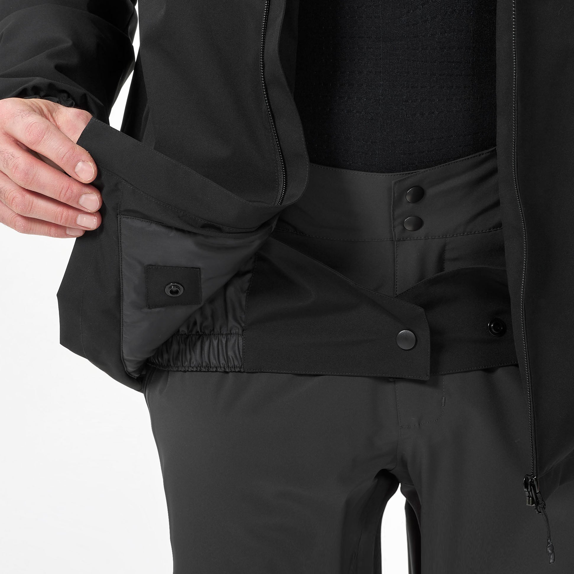 wedze-100-damen-skijacke-smoked-black-wasserdicht image 5
