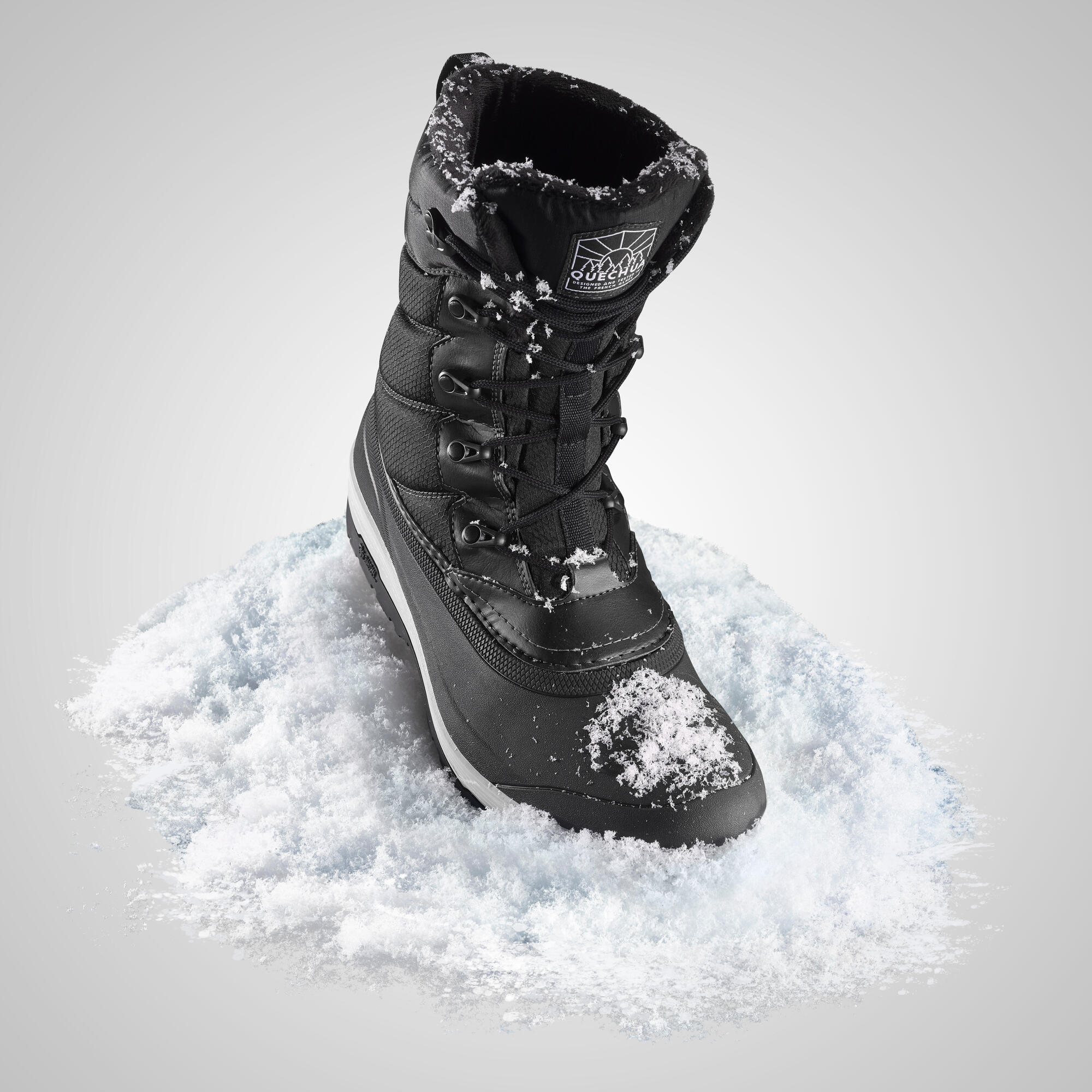quechua-nh500-winterstiefel-herren-schwarz-wasserdicht-warm image 6