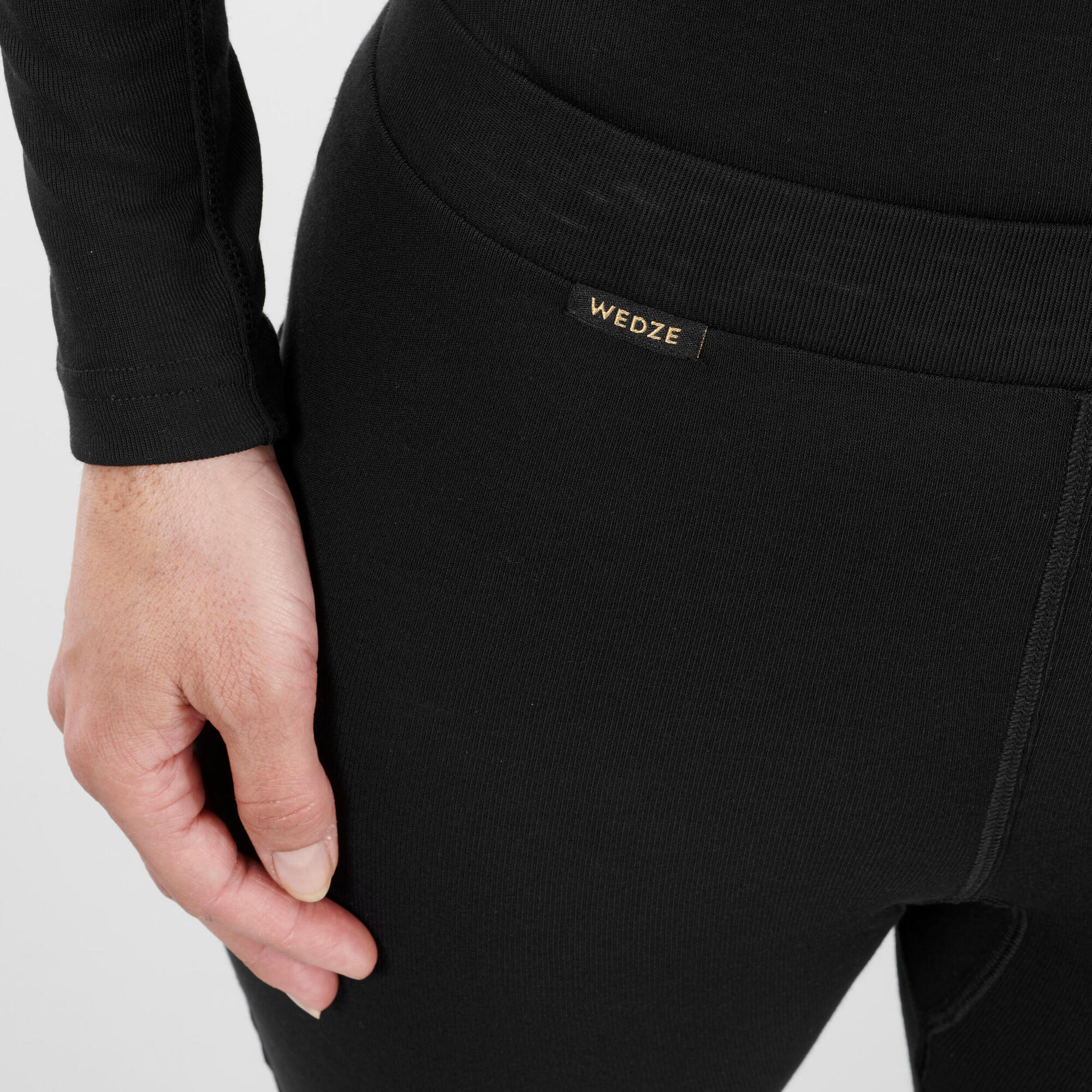 wedze-bl100-damen-skiunterhose-thermohose-schwarz image 7