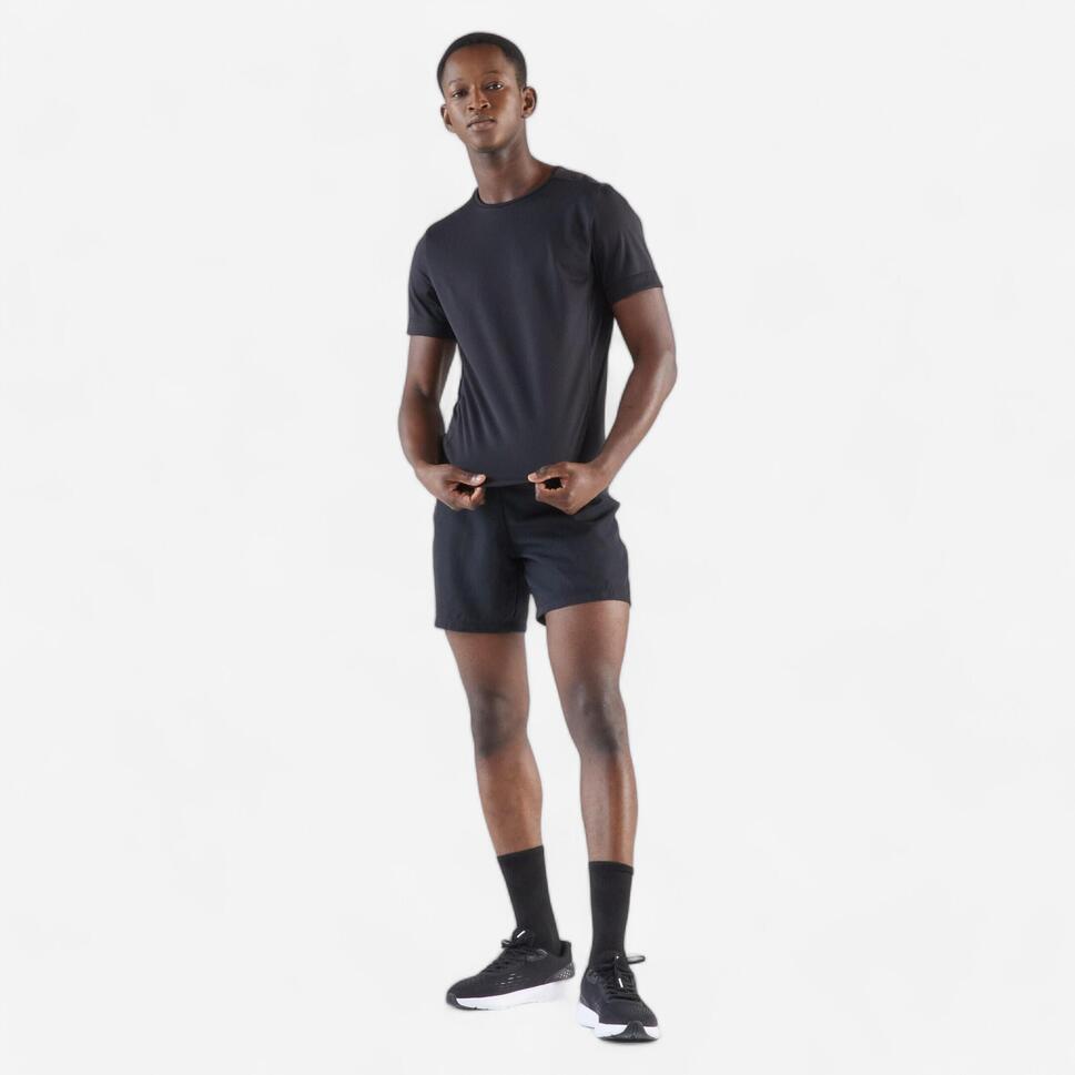 kiprun-run-100-laufshirt-herren-schwarz-atmungsaktiv image 5