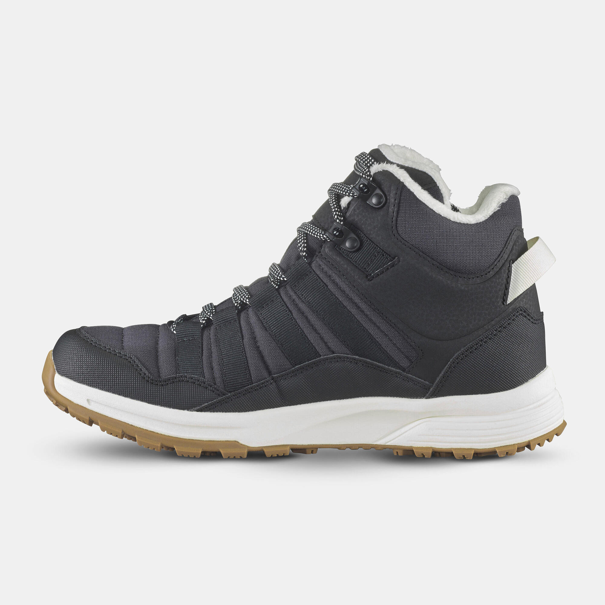 quechua-sh500-mid-wanderschuhe-damen-schwarz-wasserdicht image 4