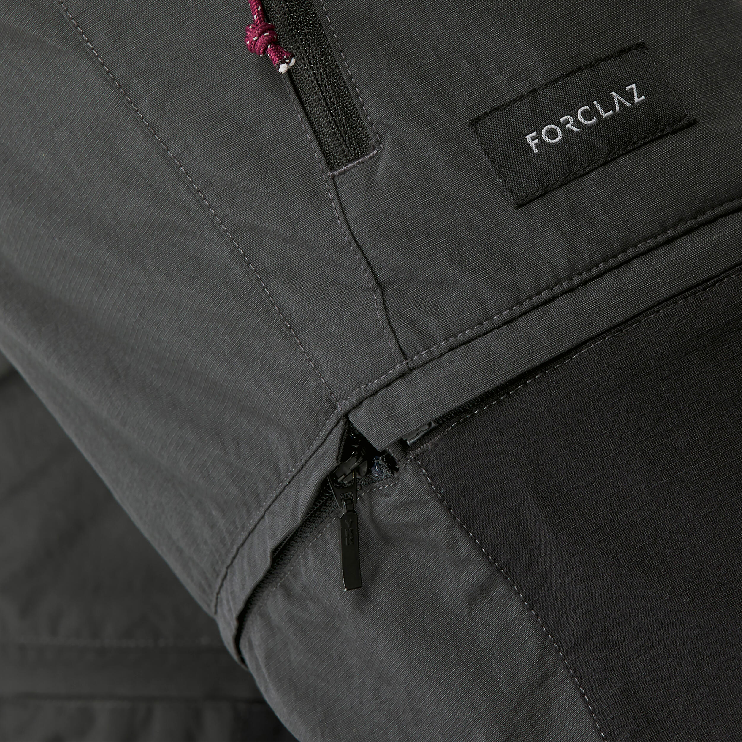 forclaz-mt100-2-in-1-zip-off-wanderhose-carbon-grau image 8