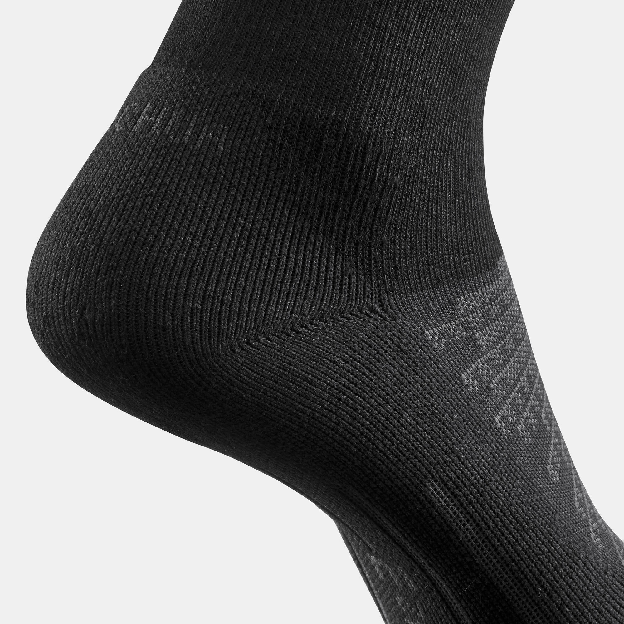 quechua-hike-100-high-socken-2er-pack-schwarz-m9 image 5