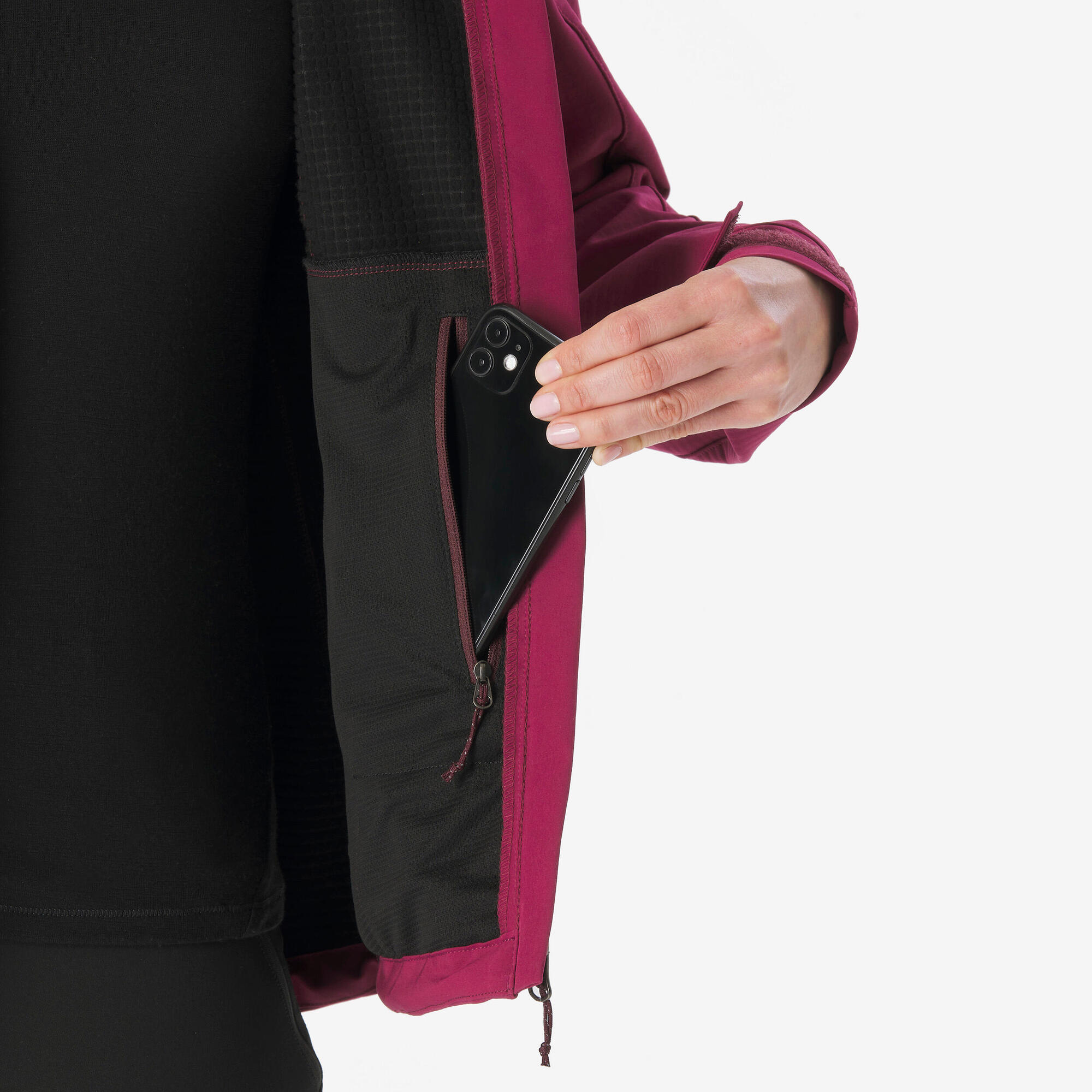 quechua-mh100-fleecejacke-damen-leicht-warm image 4
