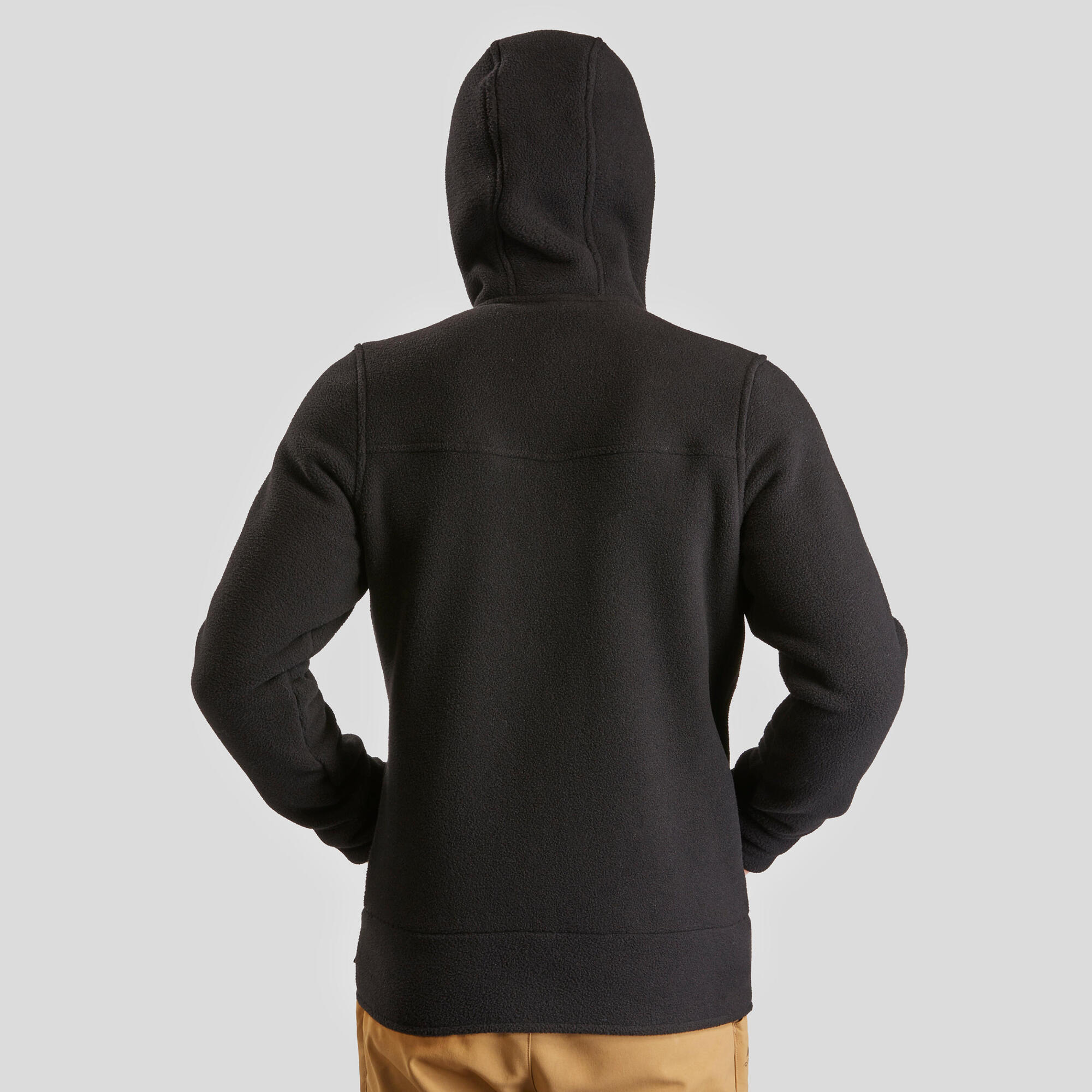 quechua-nh500-herren-fleecejacke-schwarz-warm image 2