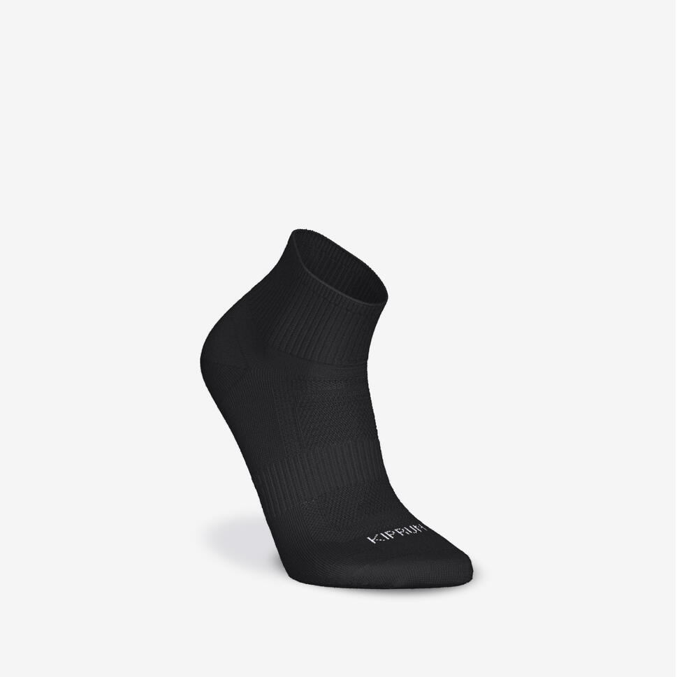 kiprun-run-100-mid-laufsocken-schwarz-3er-pack-blasenschutz image 3