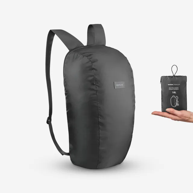 forclaz-ultra-compact-10l-rucksack-daypack-black image 1