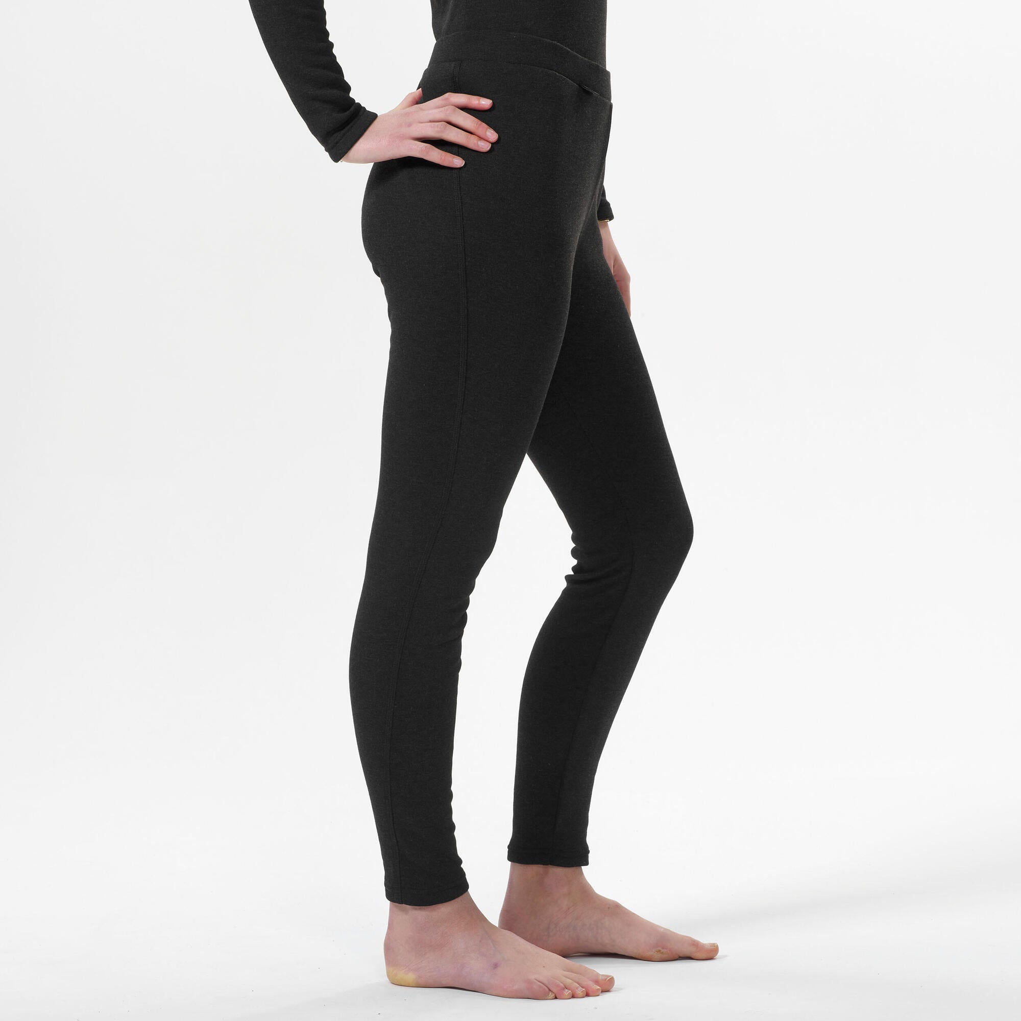wedze-bl100-damen-skiunterhose-thermohose-schwarz image 6