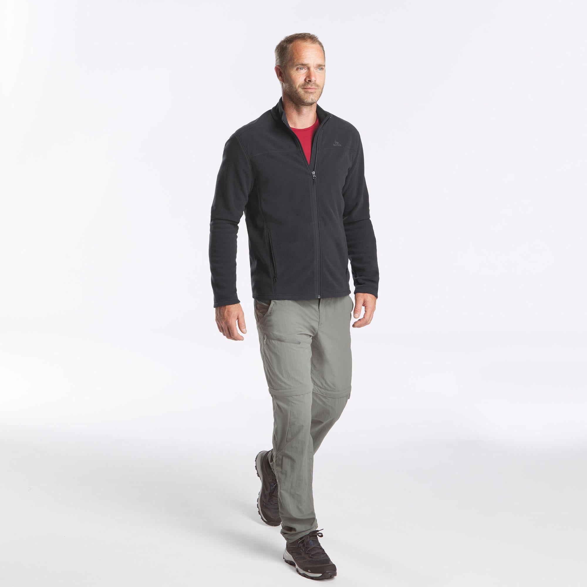quechua-mh120-fleecejacke-herren-schwarz image 4