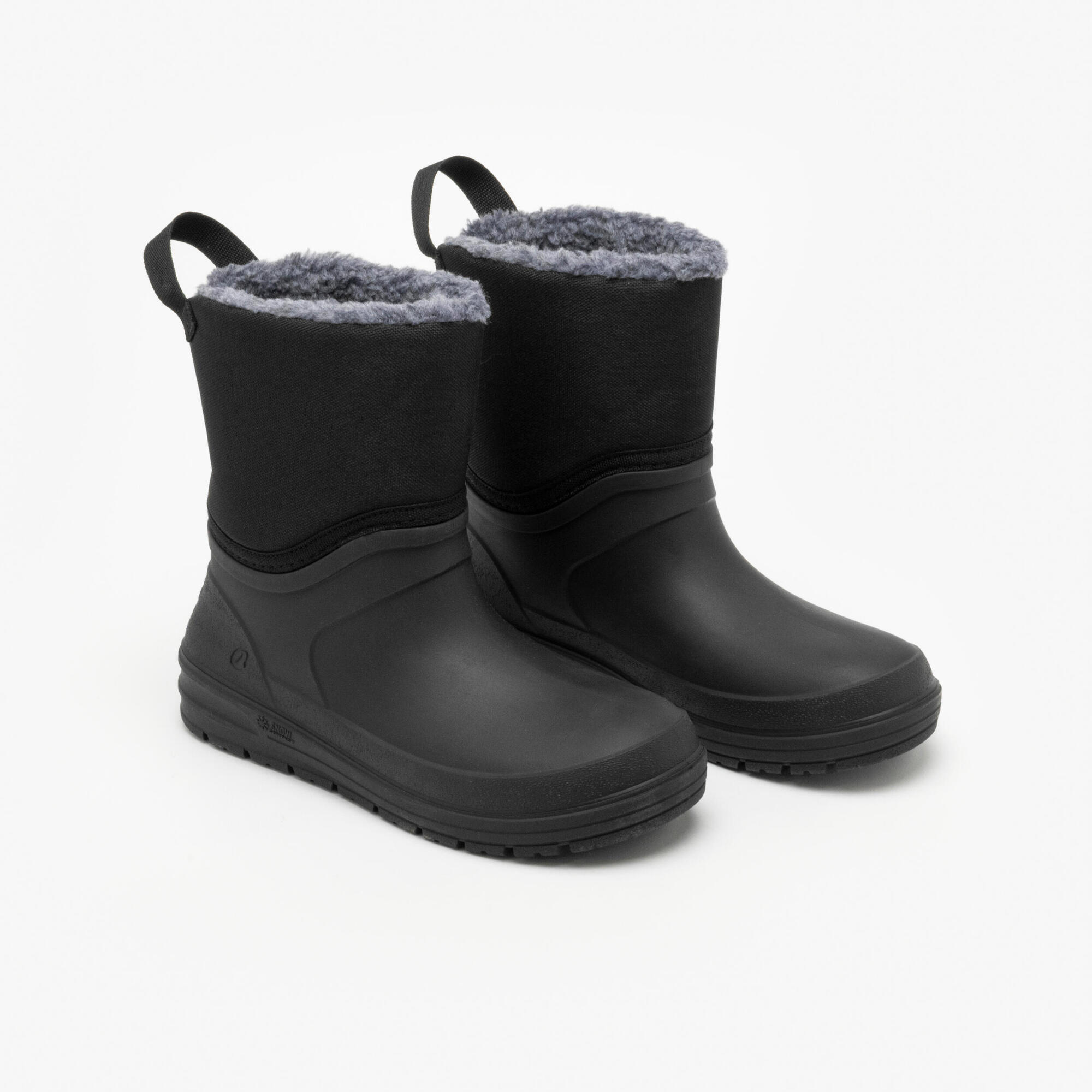 quechua-nh100-snowboots-kinder-schwarz-wasserdicht image 2