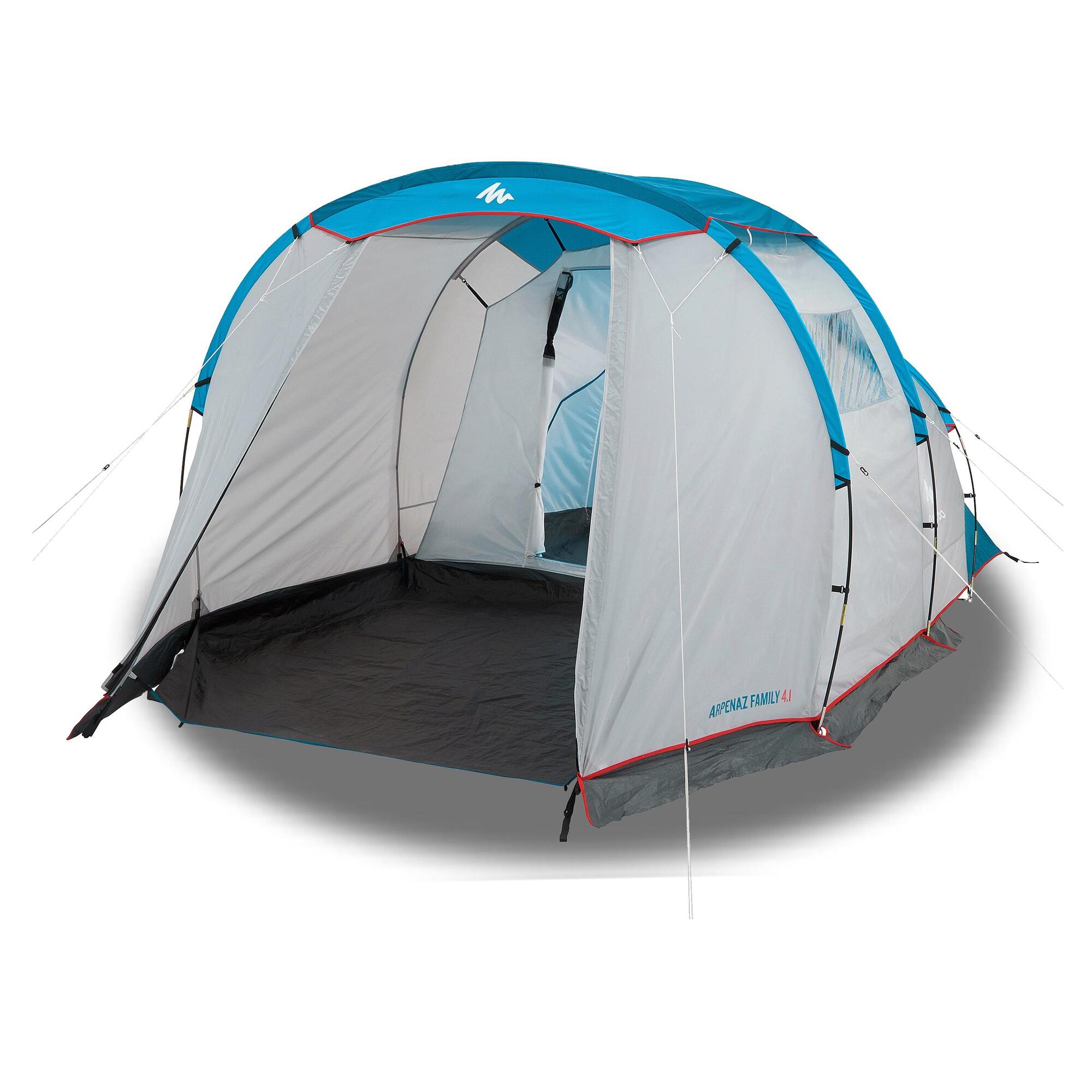 quechua-arpenaz-family-campingzelt-4-personen-light-gray image 1