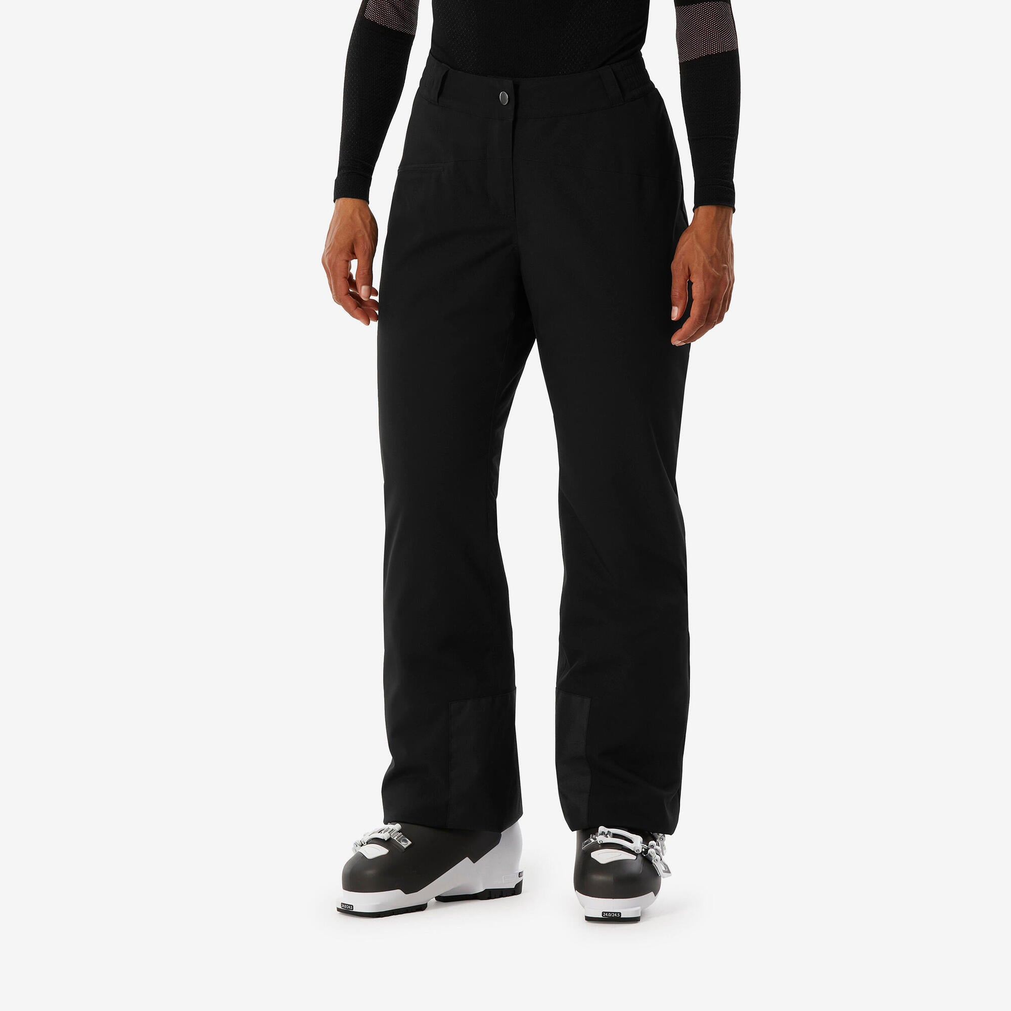 wedze-100-skihose-damen-smoked-black-wasserdicht image 1