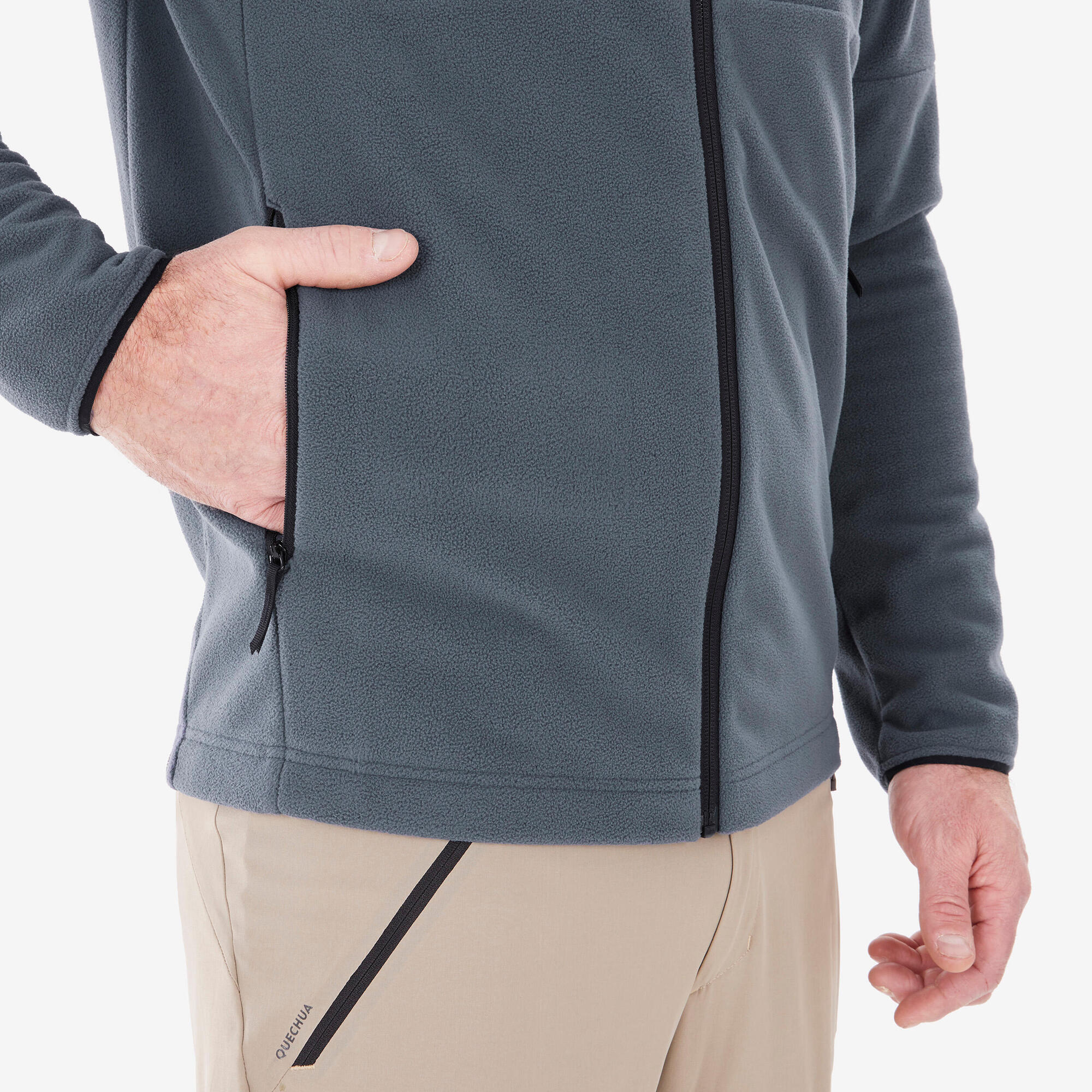 quechua-mh500-full-zip-fleecejacke-herren-abyss-gray image 4